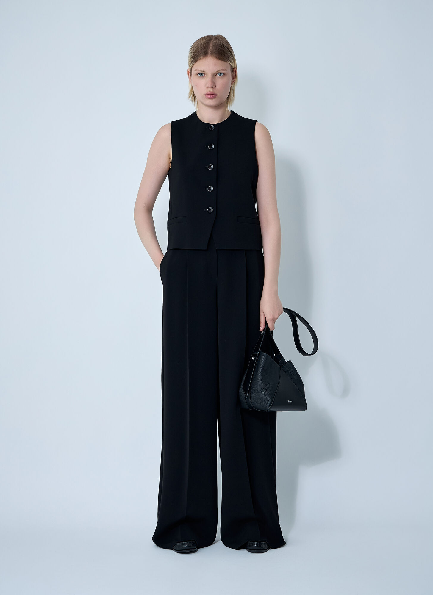  Max Mara Max Mara Denver Waistcoat - Frau Tops Black It - 40 