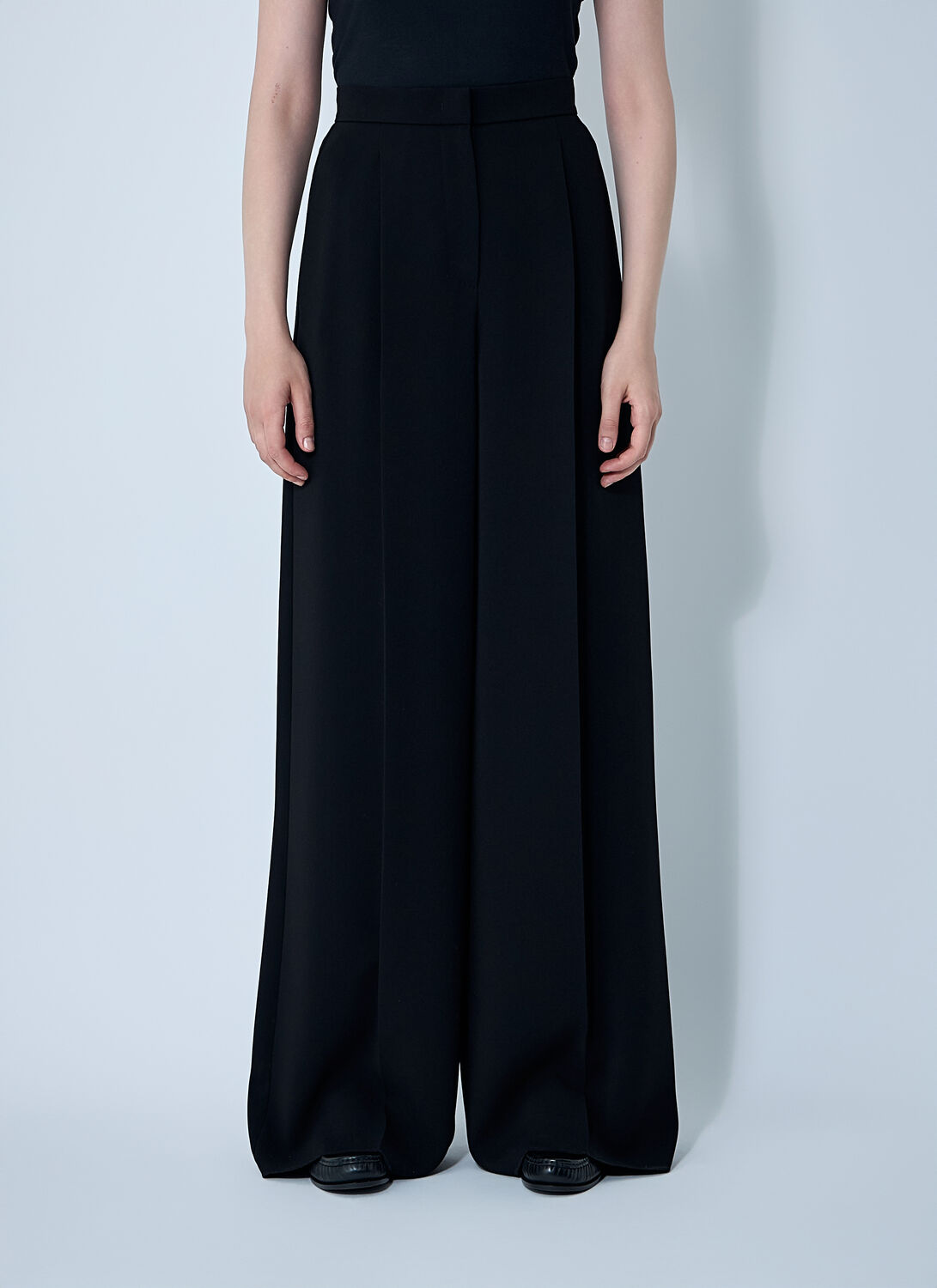 Max Mara Laccato Pants - Woman Pants Black It - 42