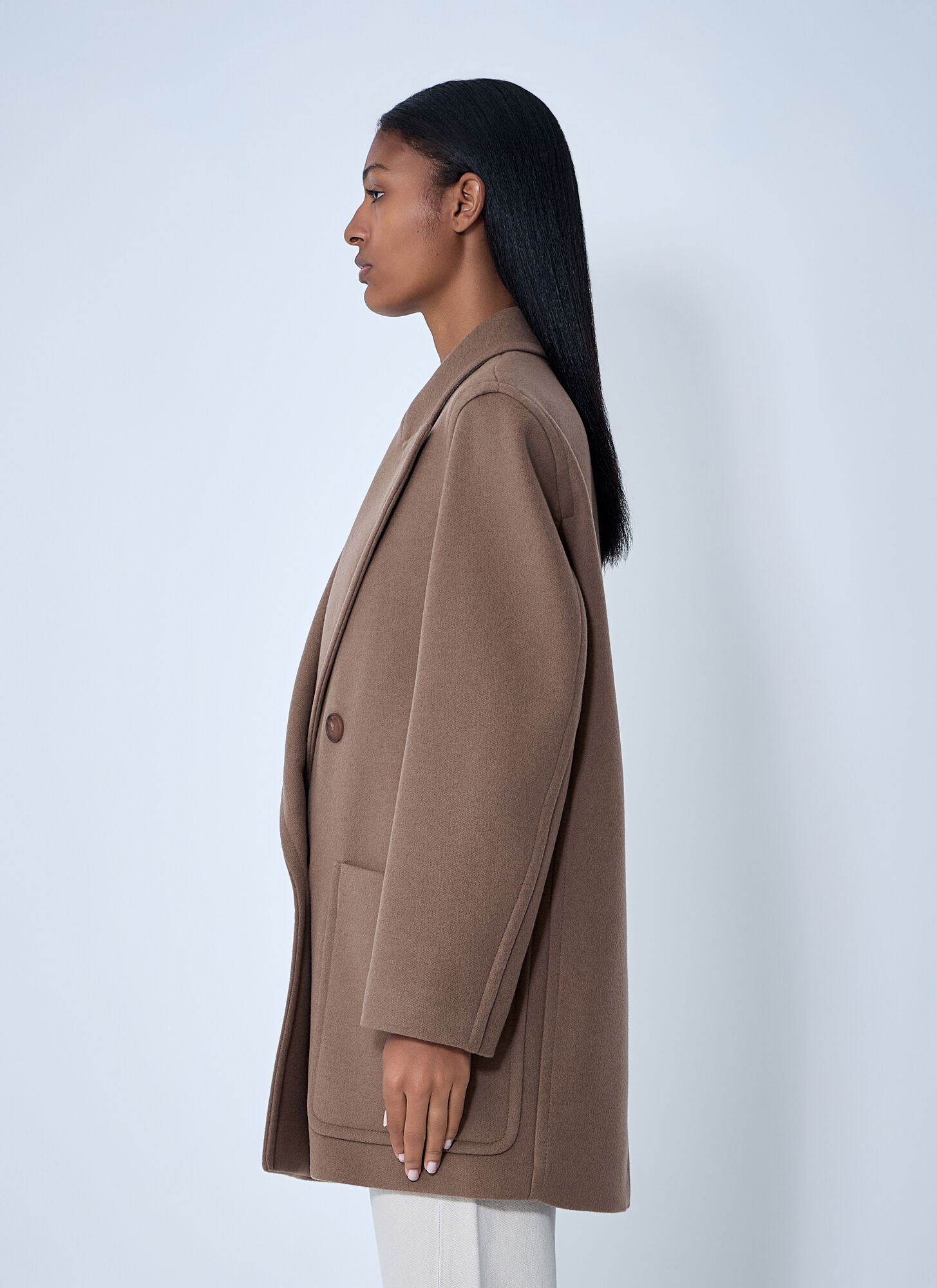  Max Mara Max Mara Deletta Short Coat - Frau Mäntel Brown It - 46 