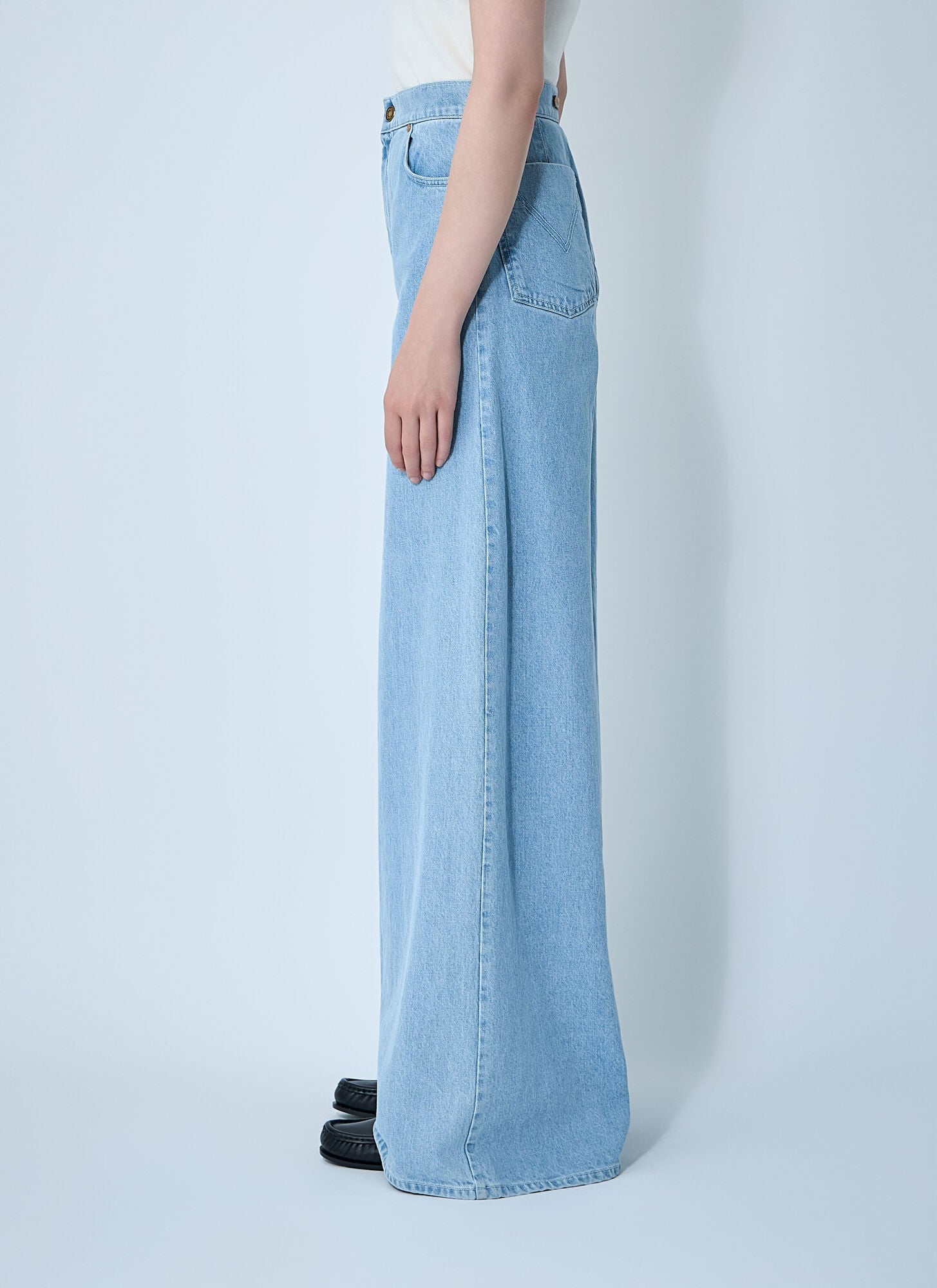  Max Mara Max Mara Denim Jeans - Frau Jeans Light Blue It - 42 
