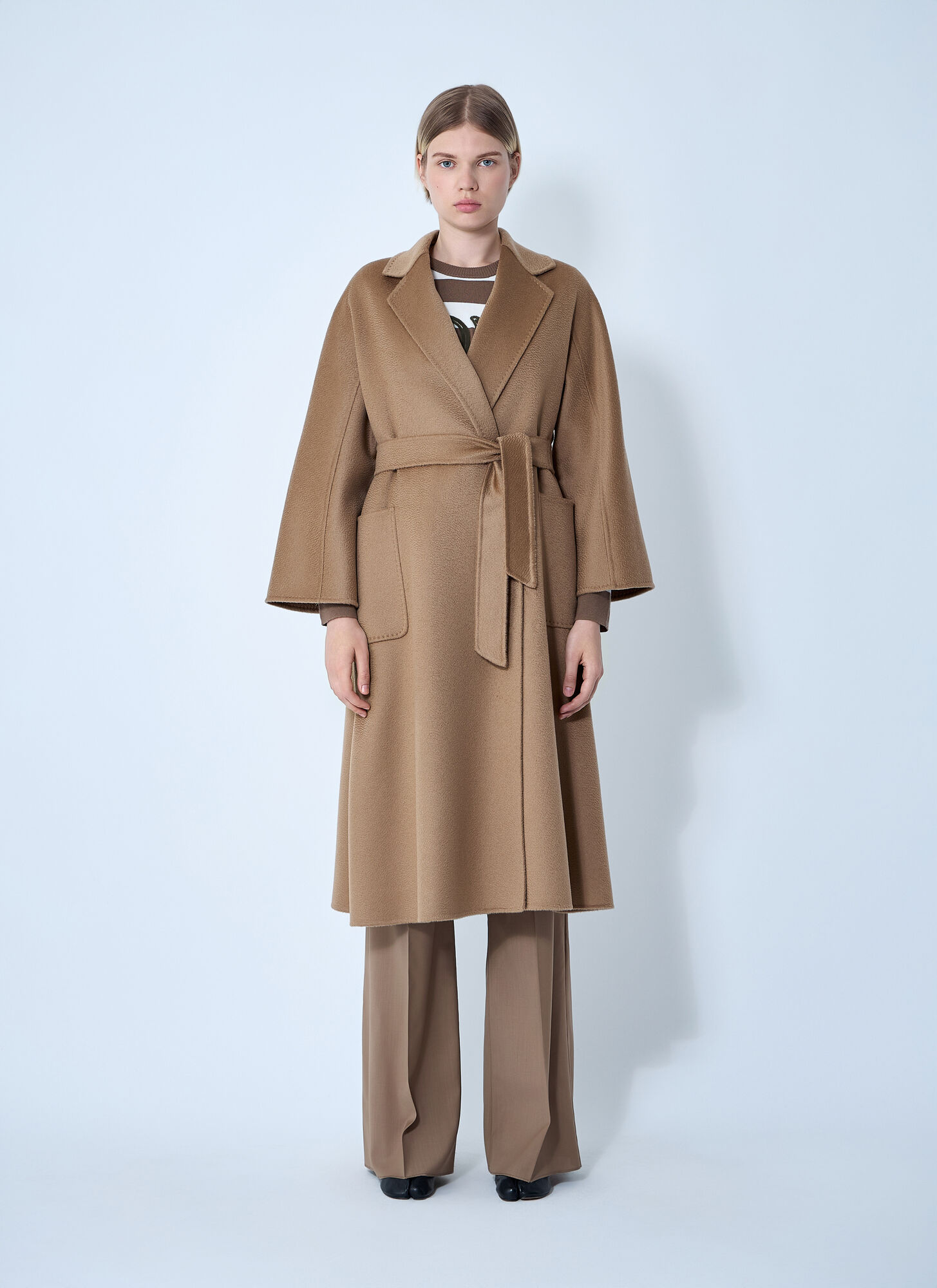 Max Mara Women's Camel Cashmere Coat - Woman Coats It - 40