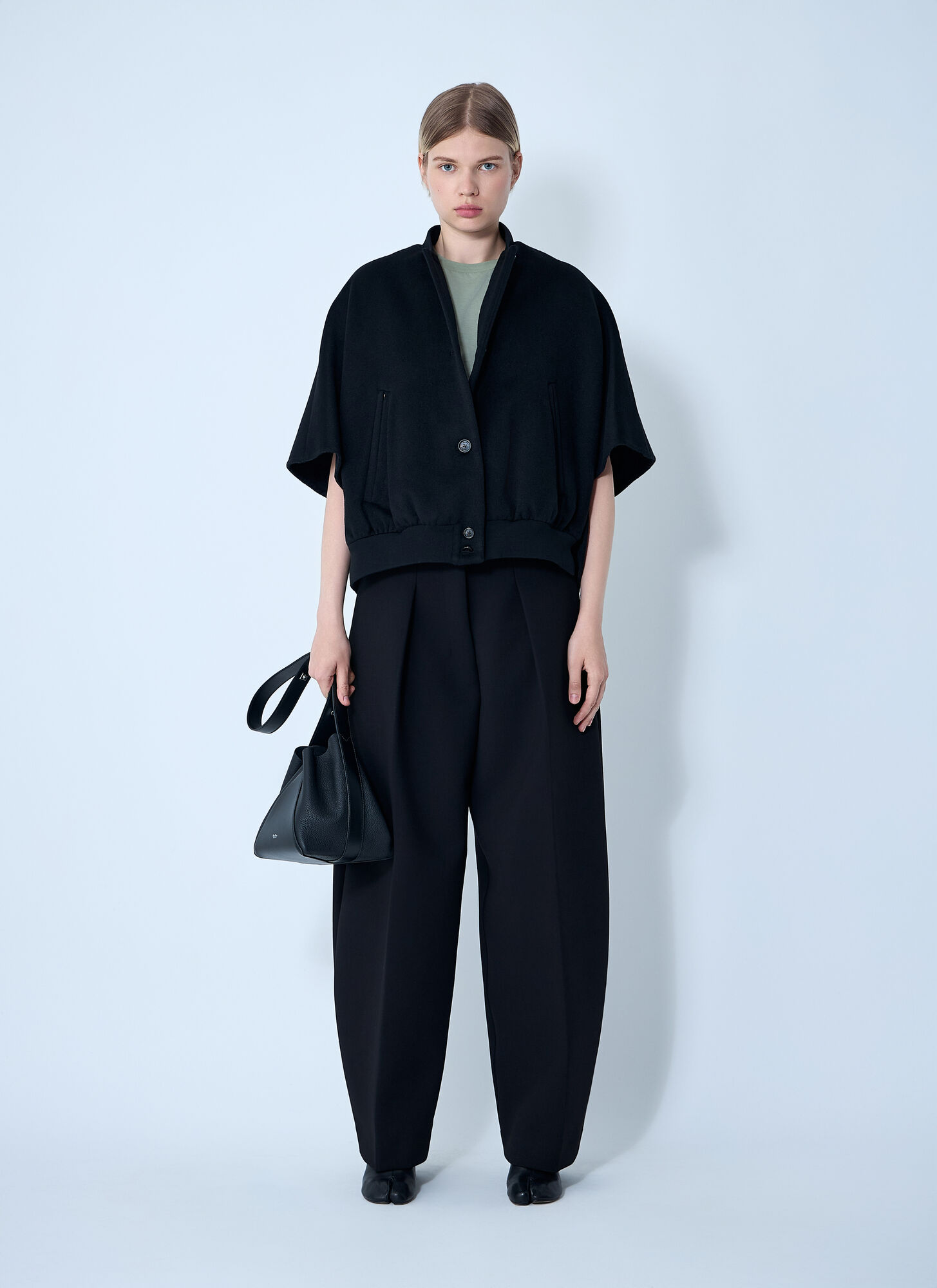  Max Mara Max Mara Cashmere Cropped Sleeve Jacket - Frau Jacken Black M - L 