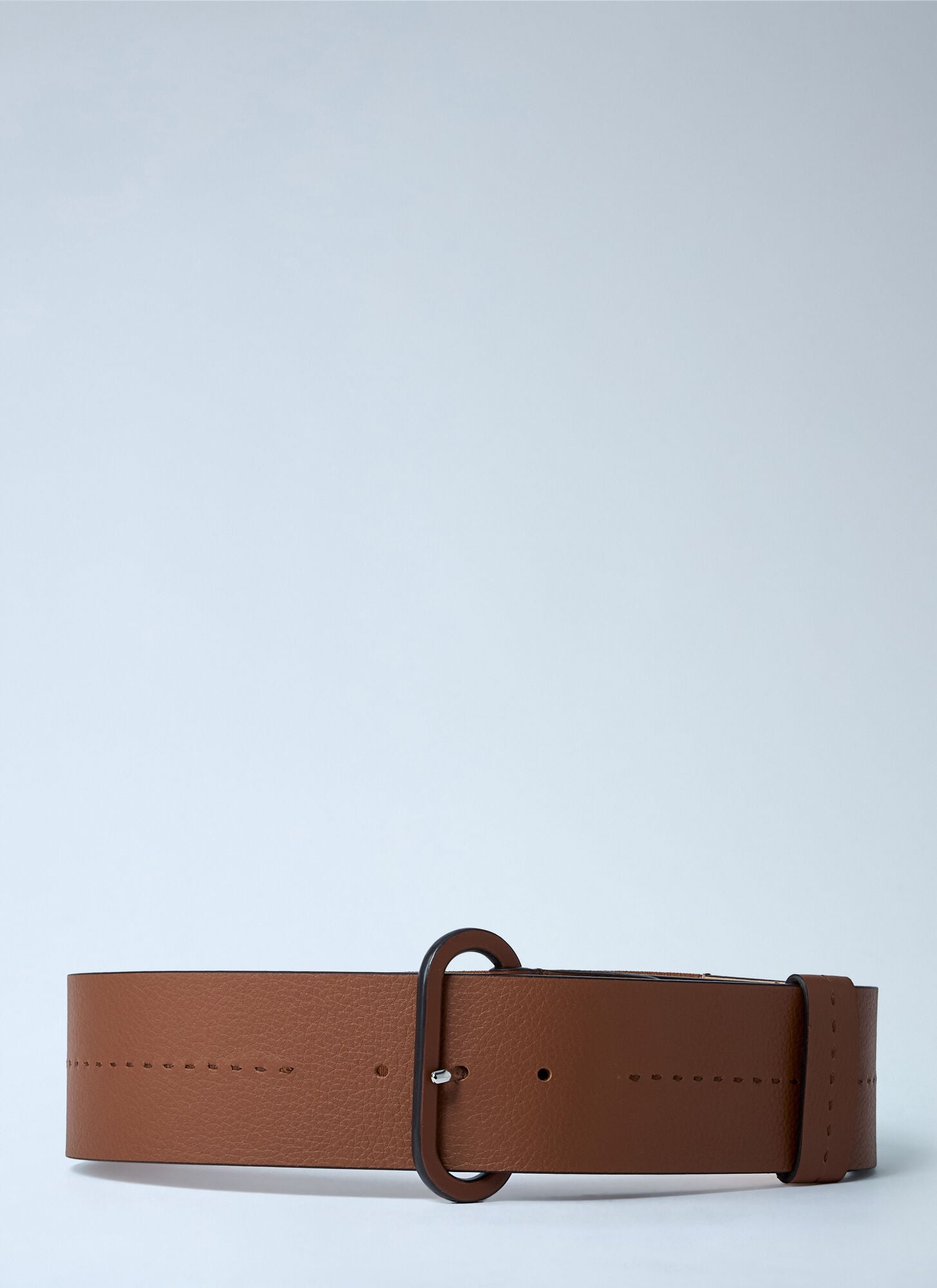  Max Mara Max Mara Leather Belt - Frau Gürtel Brown S 