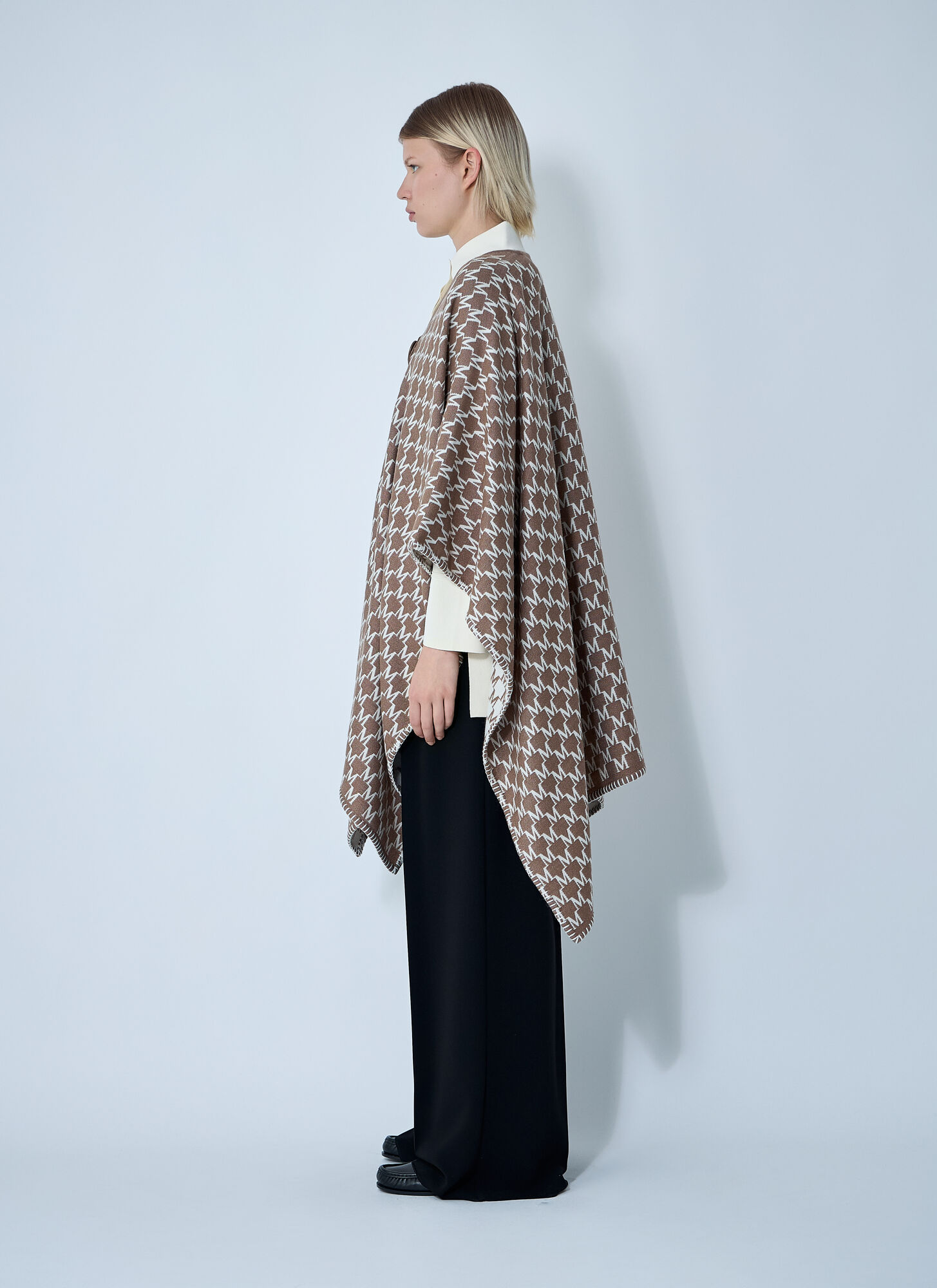  Max Mara Max Mara Wool-blend Scarf - Woman Jackets Brown One Size 