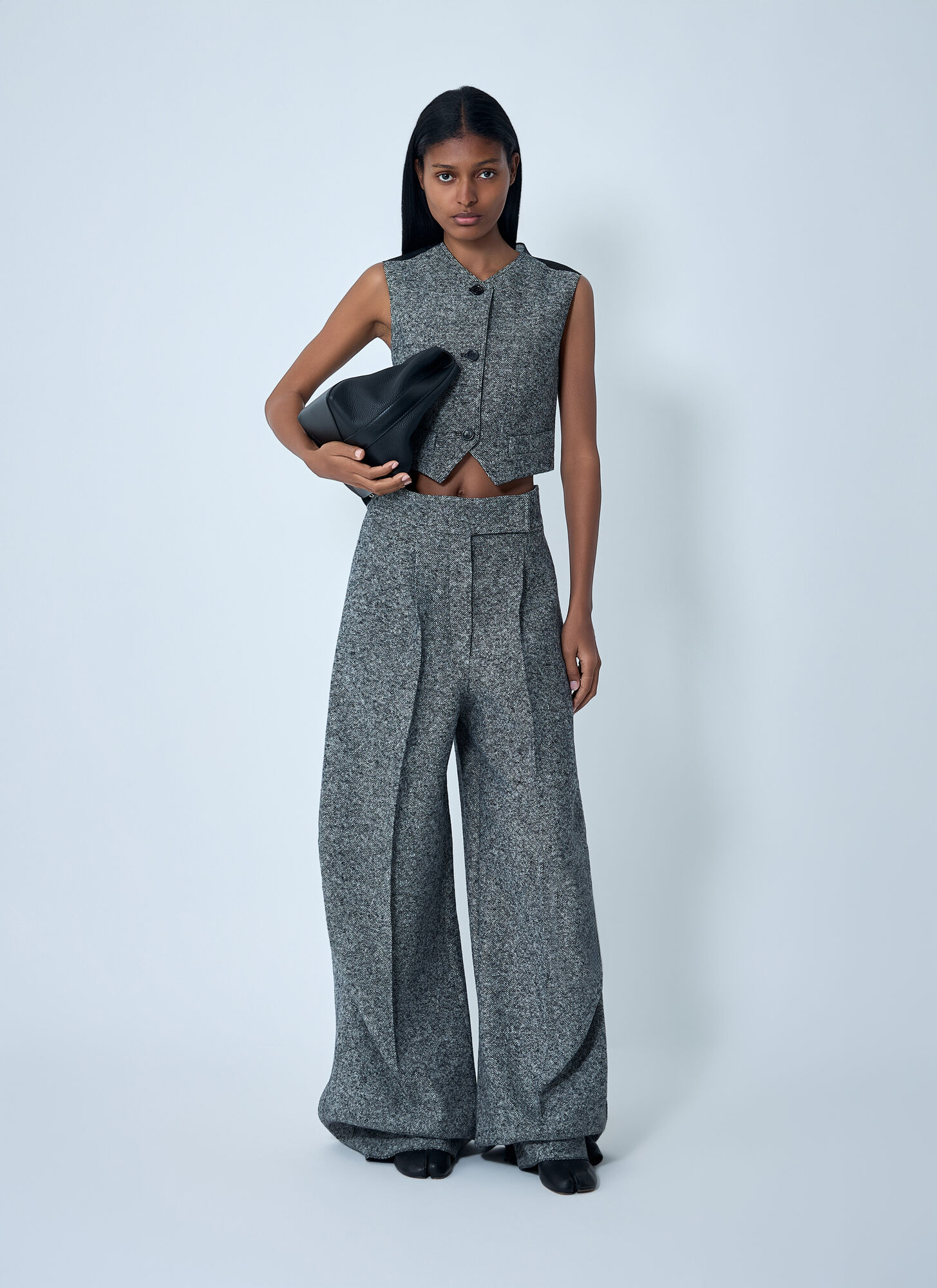  Max Mara Max Mara Tailored Wool-and-silk Waistcoat - Frau Jacken Grey It - 38 