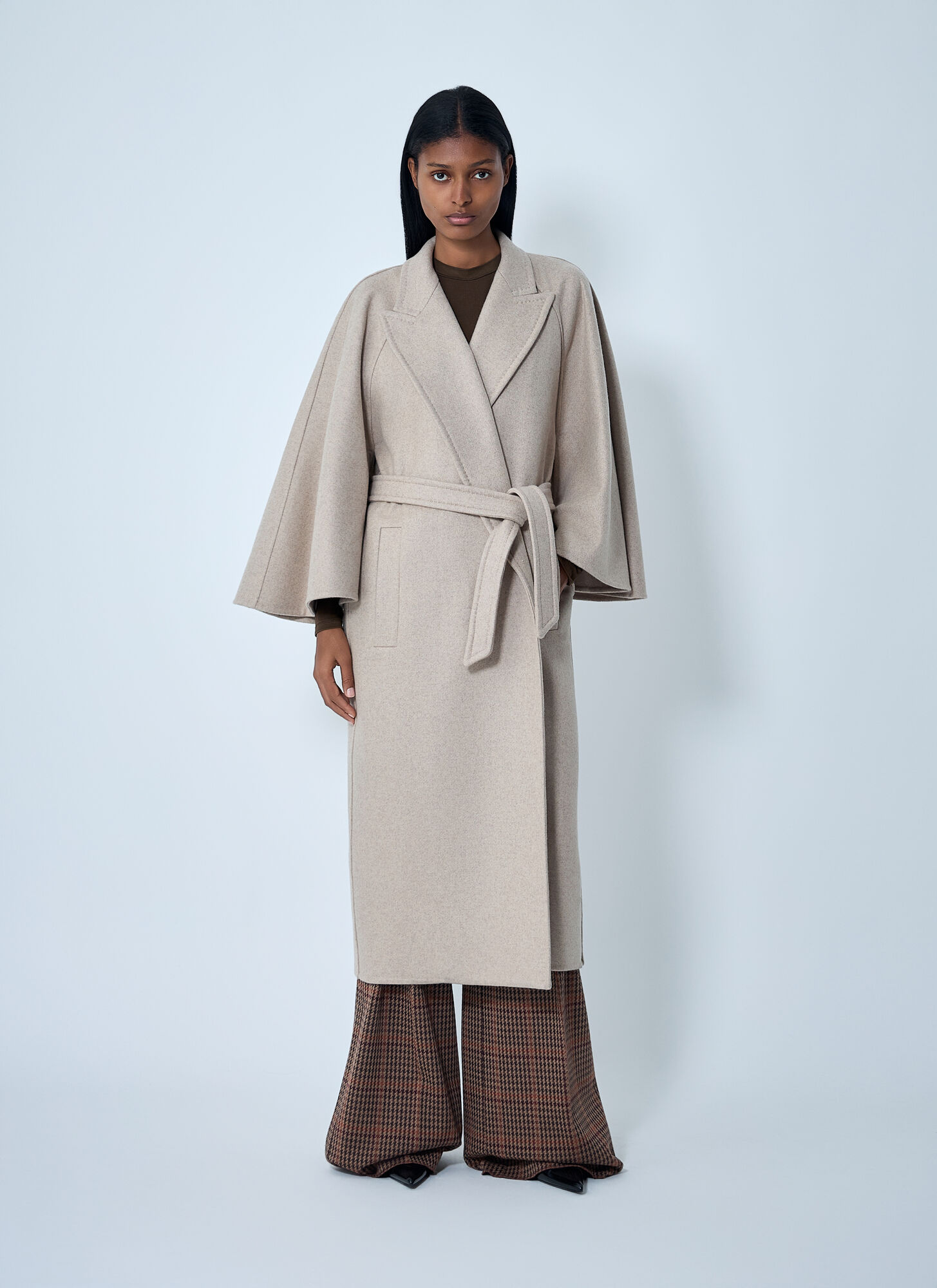  Max Mara Max Mara Long Cashmere Coat - Frau Mäntel Beige It - 38 