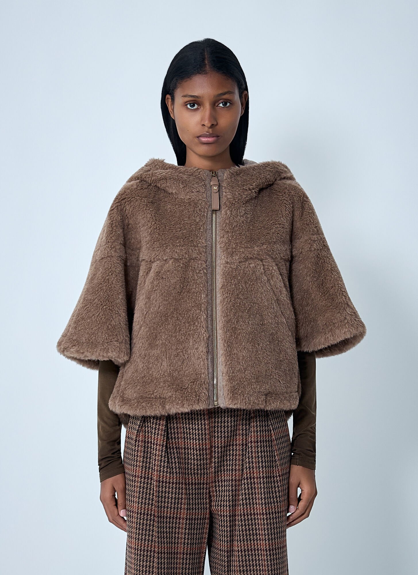 Max Mara Wool-and-cashmere-blend Jacket In Brown