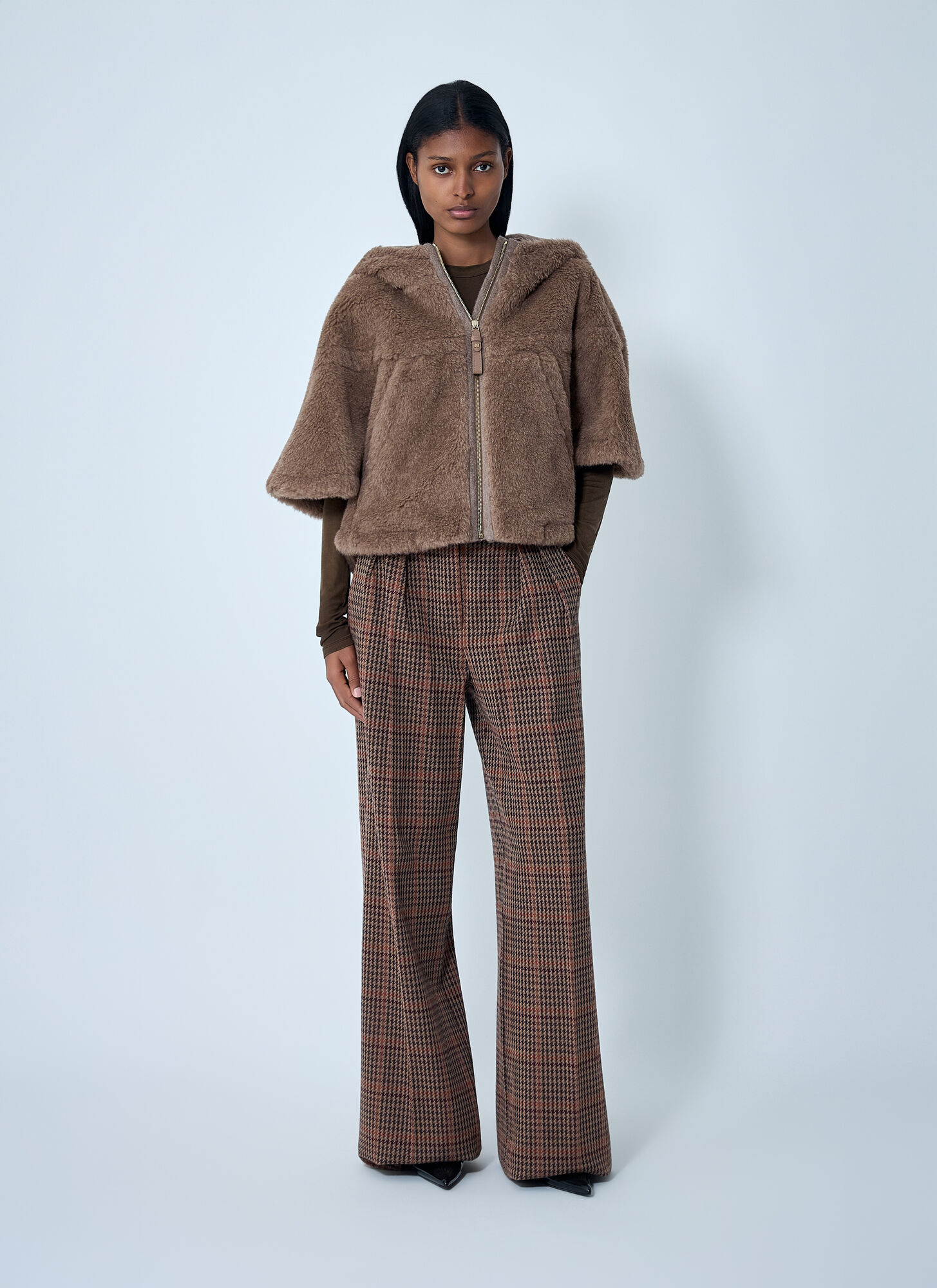  Max Mara Max Mara Wool-and-cashmere-blend Jacket - Frau Jacken Brown S - M 