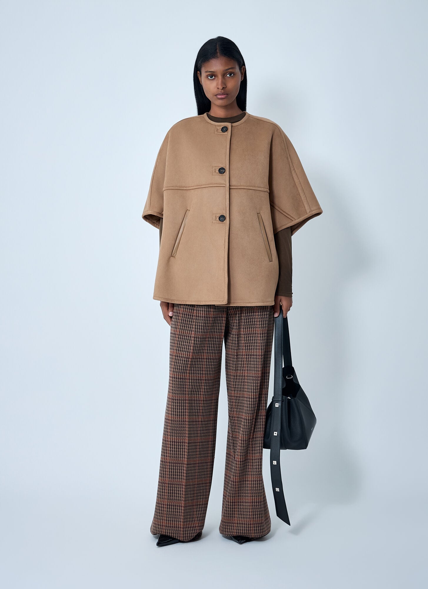  Max Mara Max Mara Zaza Poncho Jacket - Frau Jacken Camel S - M 