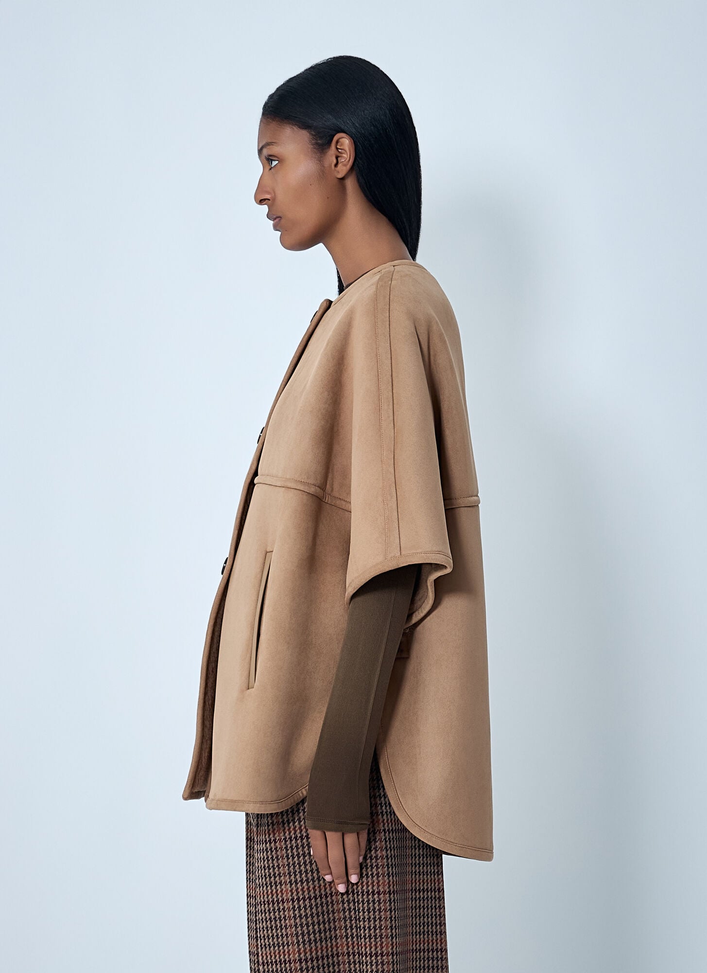  Max Mara Max Mara Zaza Poncho Jacket - Frau Jacken Camel S - M 