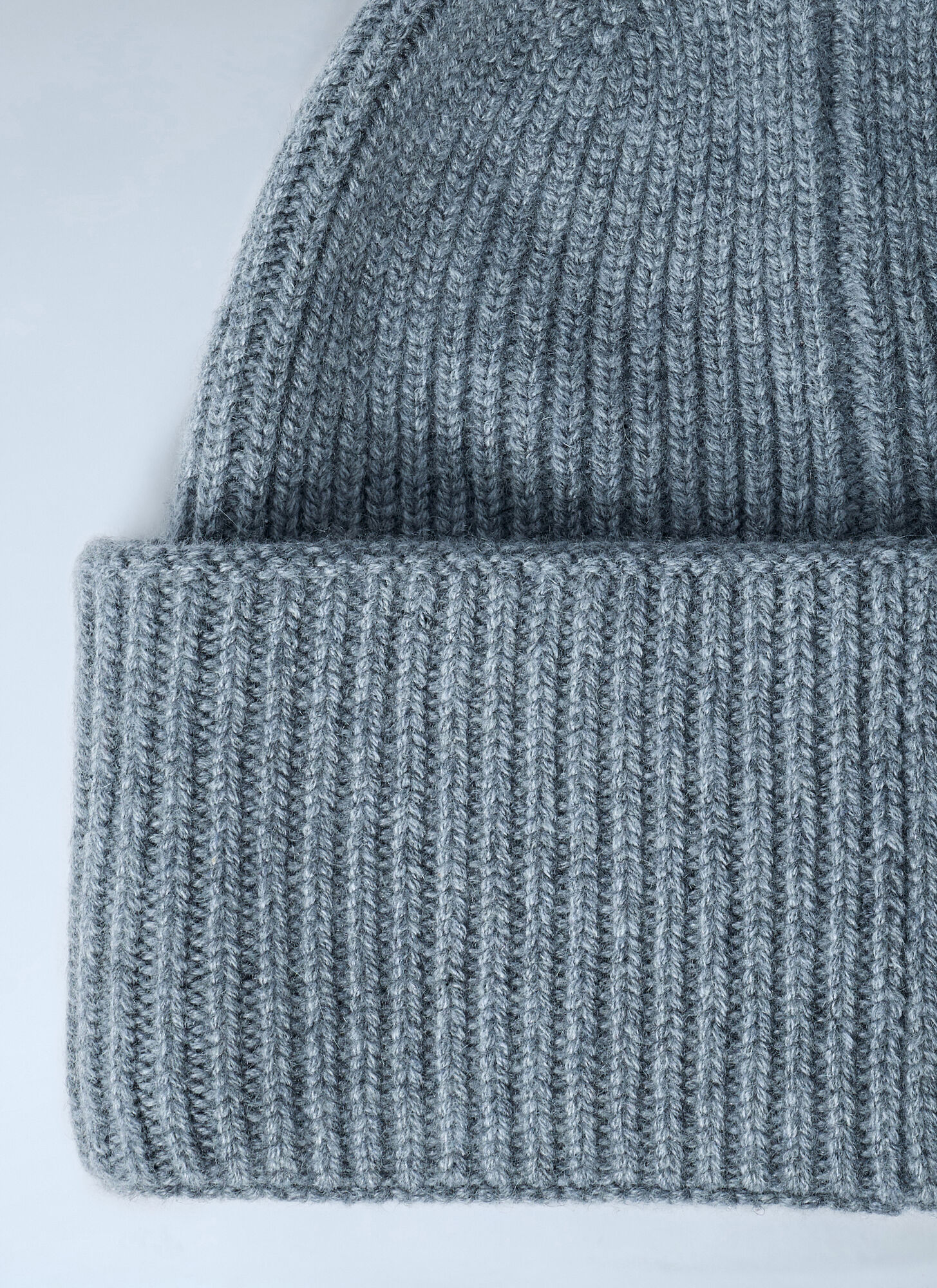  Max Mara Max Mara Logo Motif Beanie Hat - Frau Hats Light Grey One Size 