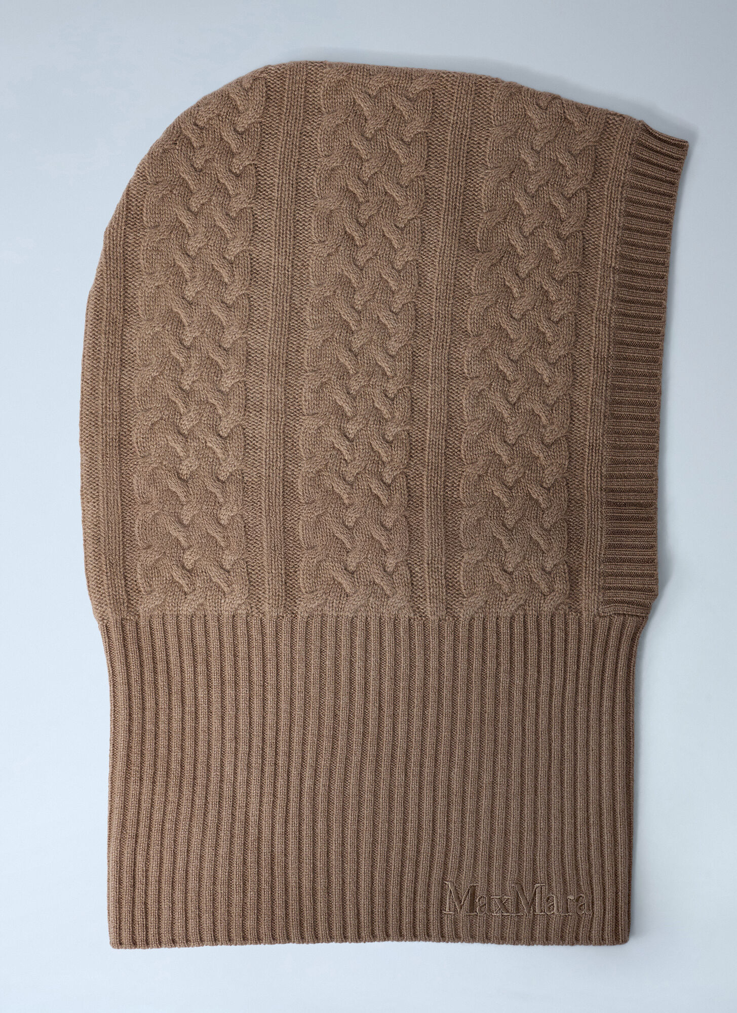 Max Mara Max Mara Logo Motif Balaclave - Woman Hats Camel One Size　マックスマーラ ロゴモチーフ バラクレーブ - 女性用帽子 キャメル フリーサイズ