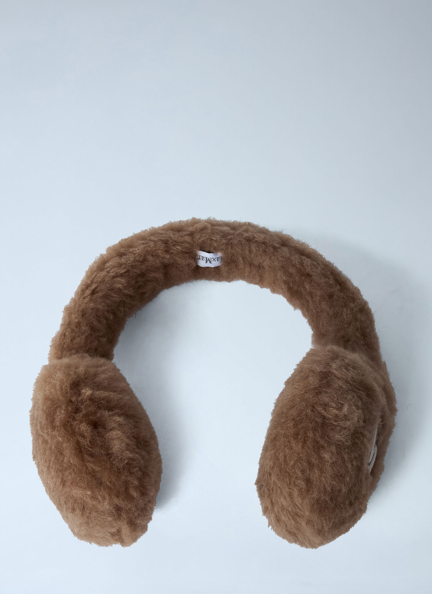 Max Mara Logo Motif Ear Muffs In Brown