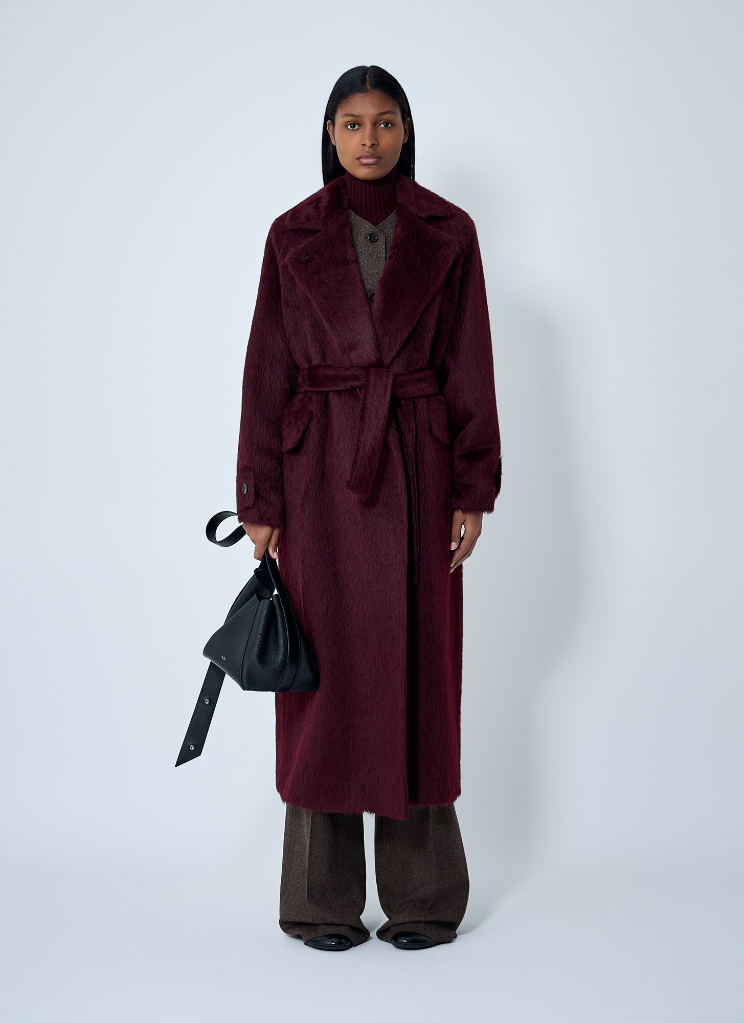  Max Mara Max Mara Cherry Coat - Frau Mäntel Bordeaux It - 40 