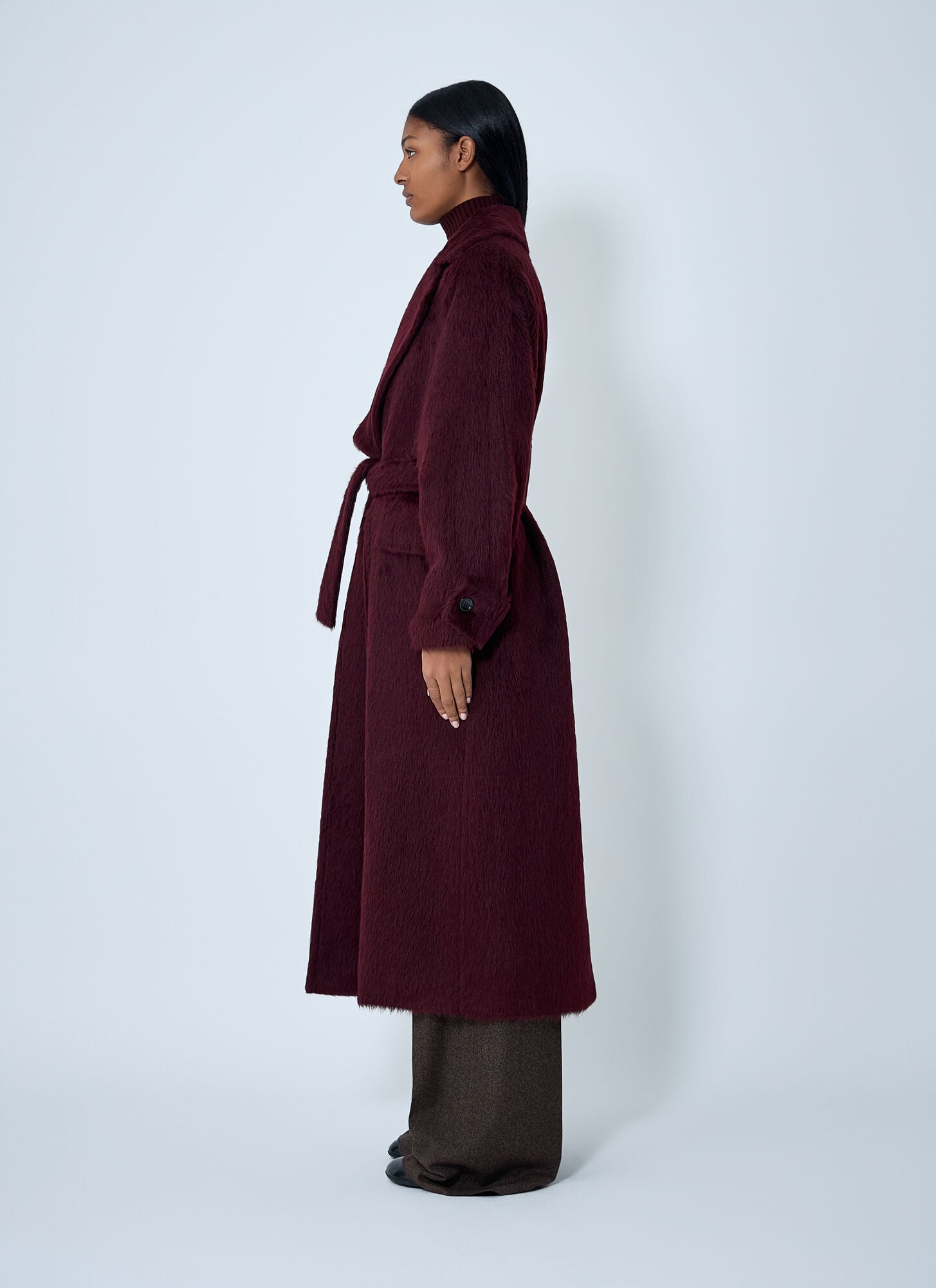 Max Mara Max Mara Cherry Coat - Frau Mäntel Bordeaux It - 40 