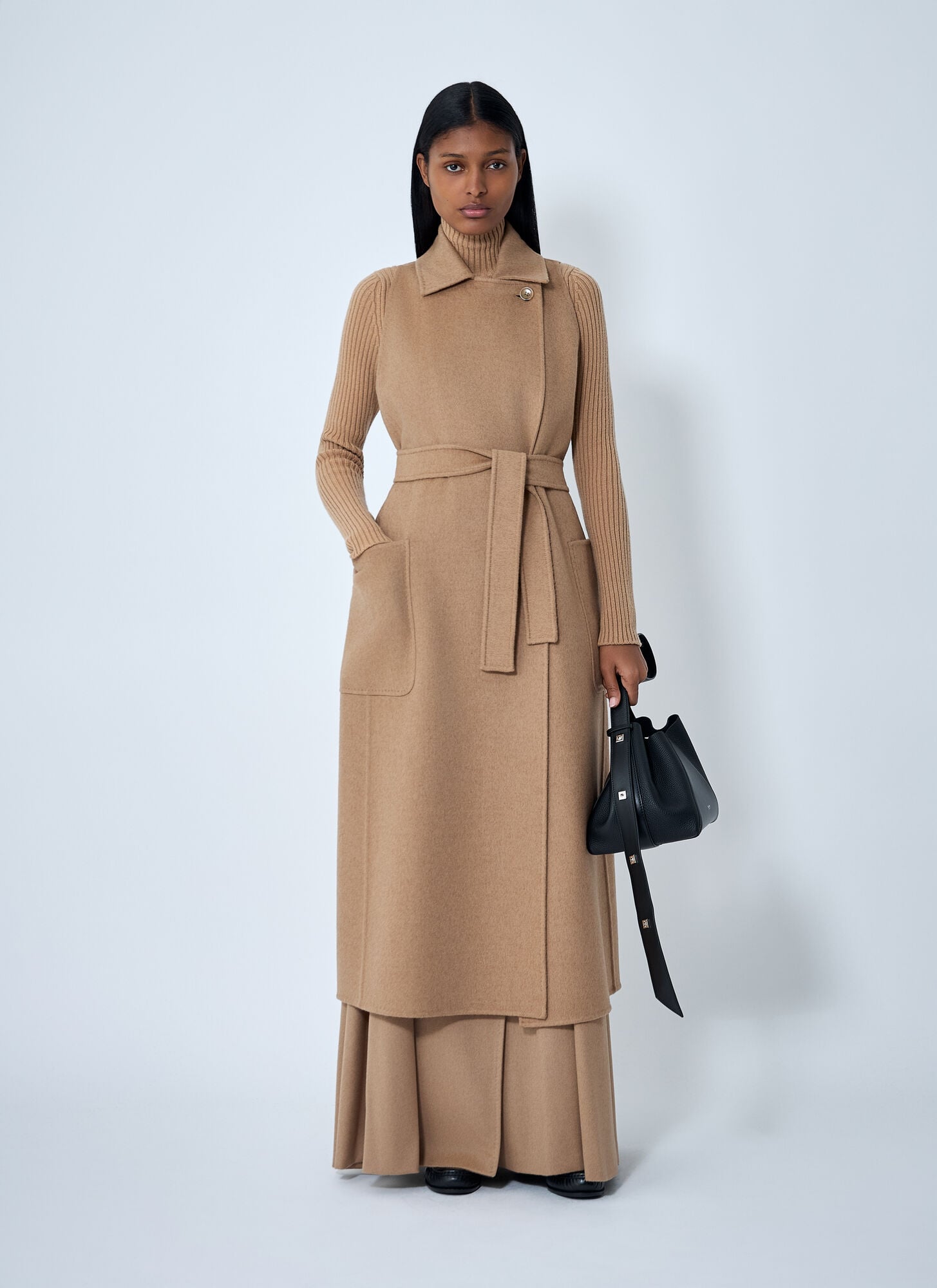  Max Mara Max Mara Tailored Maxi Waistcoat - Frau Mäntel Camel It - 40 
