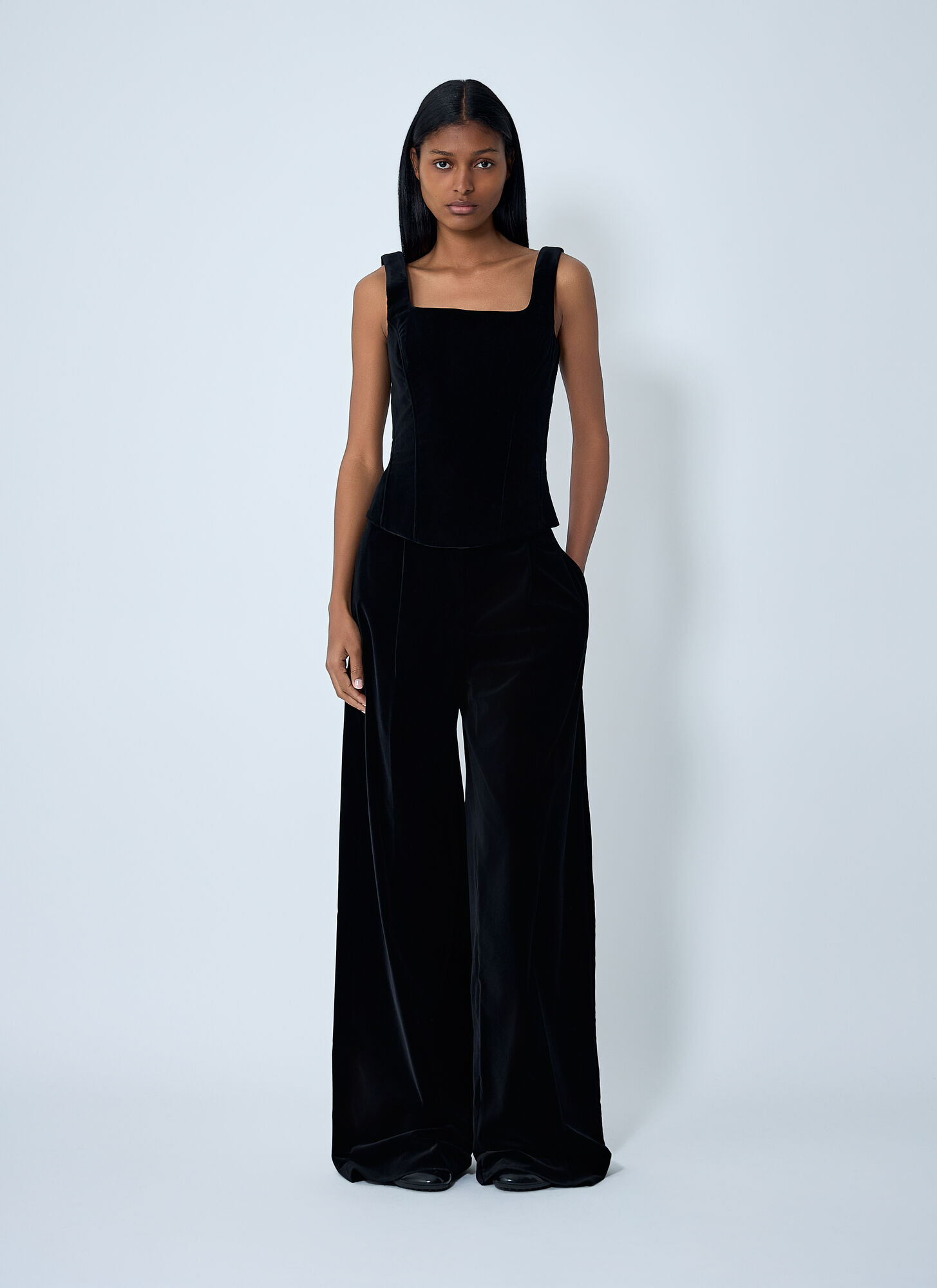  Max Mara Max Mara Velvet Top - Frau Tops Black It - 44 