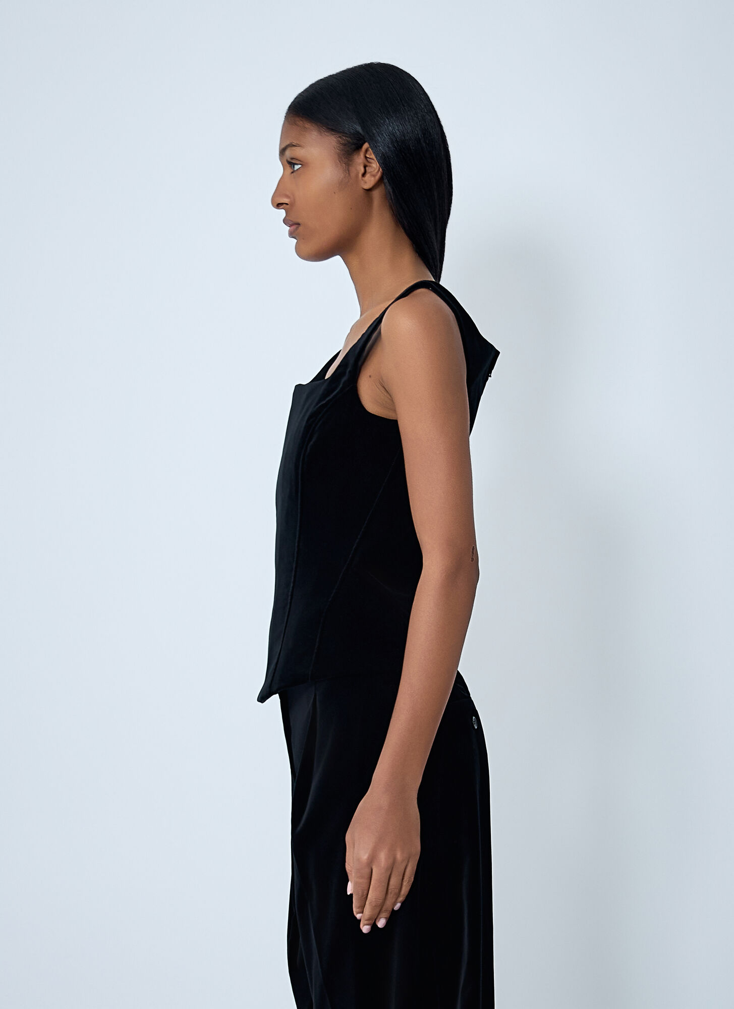  Max Mara Max Mara Velvet Top - Frau Tops Black It - 44 