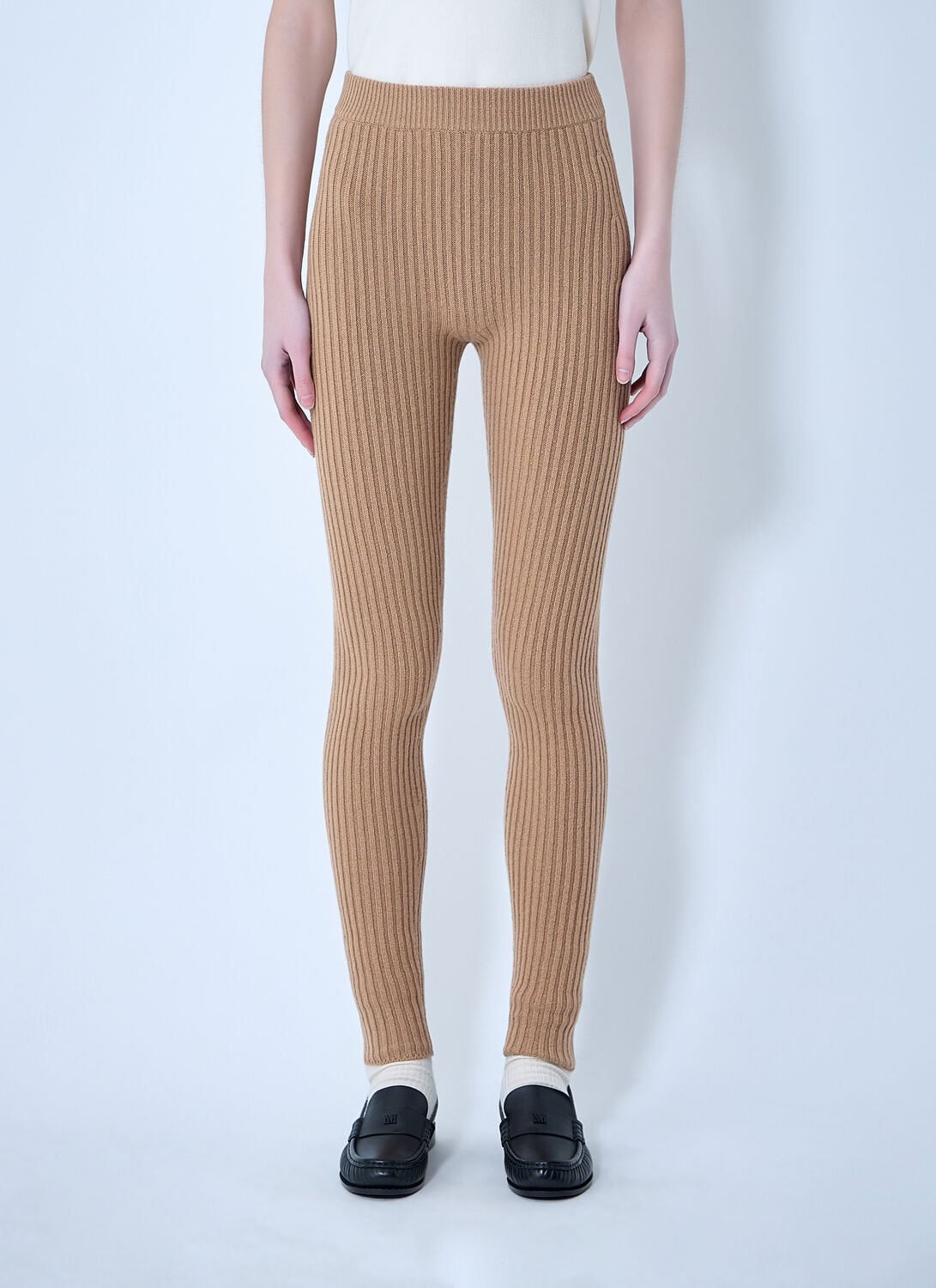 Max Mara Apogeo Knitted Pants - Woman Pants Camel M
