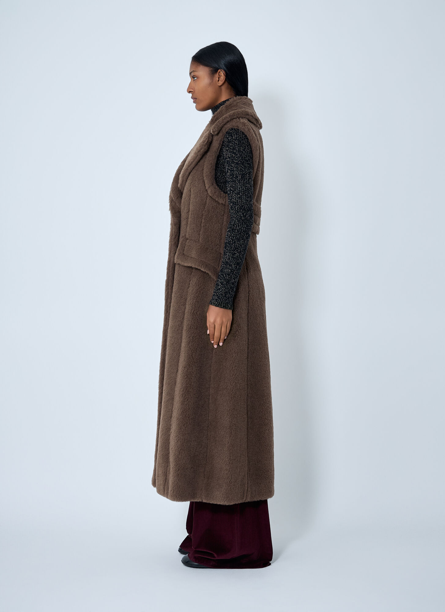  Max Mara Max Mara Double-breasted Gilet - Frau Mäntel Brown It - 38 