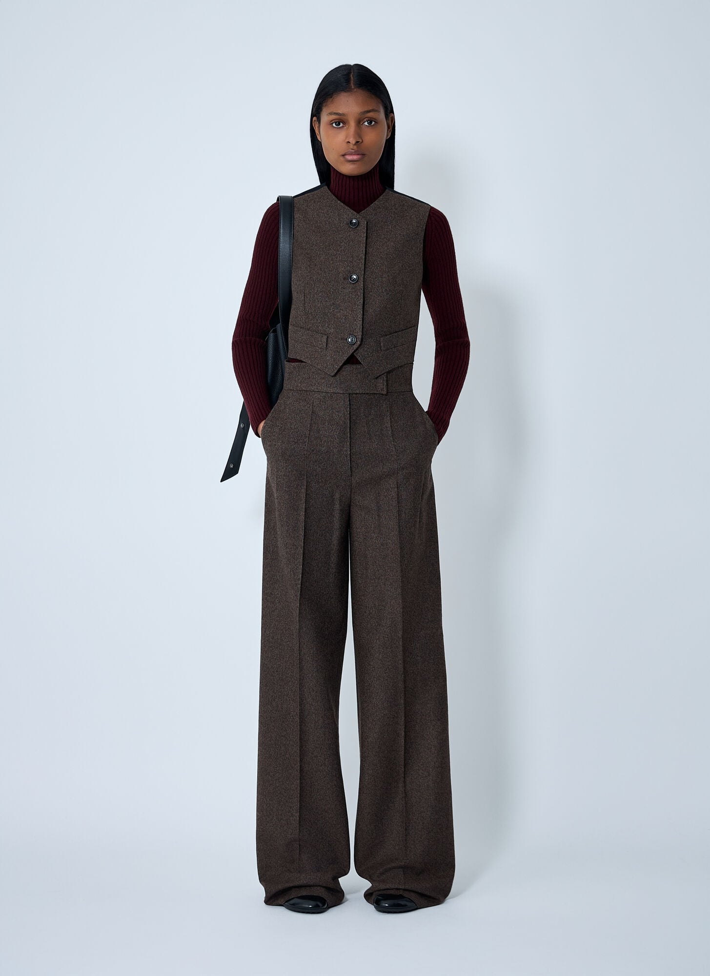  Max Mara Max Mara Wool Waistcoat - Frau Jacken Brown It - 38 