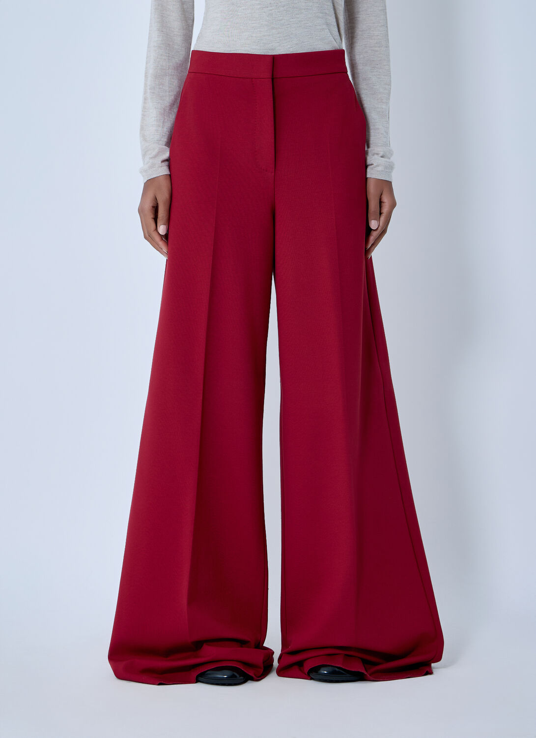 Max Mara Wide-leg Tailored Pants - Woman Pants Red It - 40