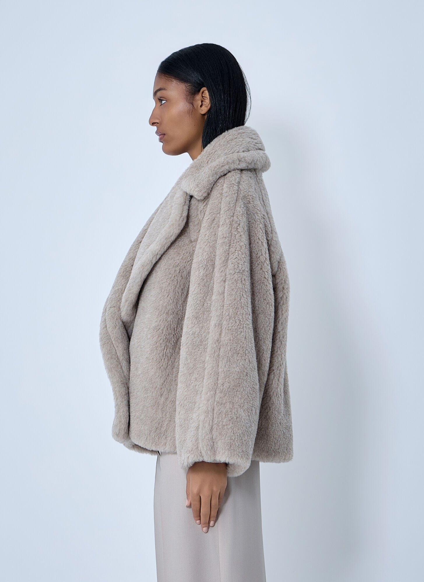  Max Mara Max Mara Boxy Coat - Frau Mäntel Beige It - 40 