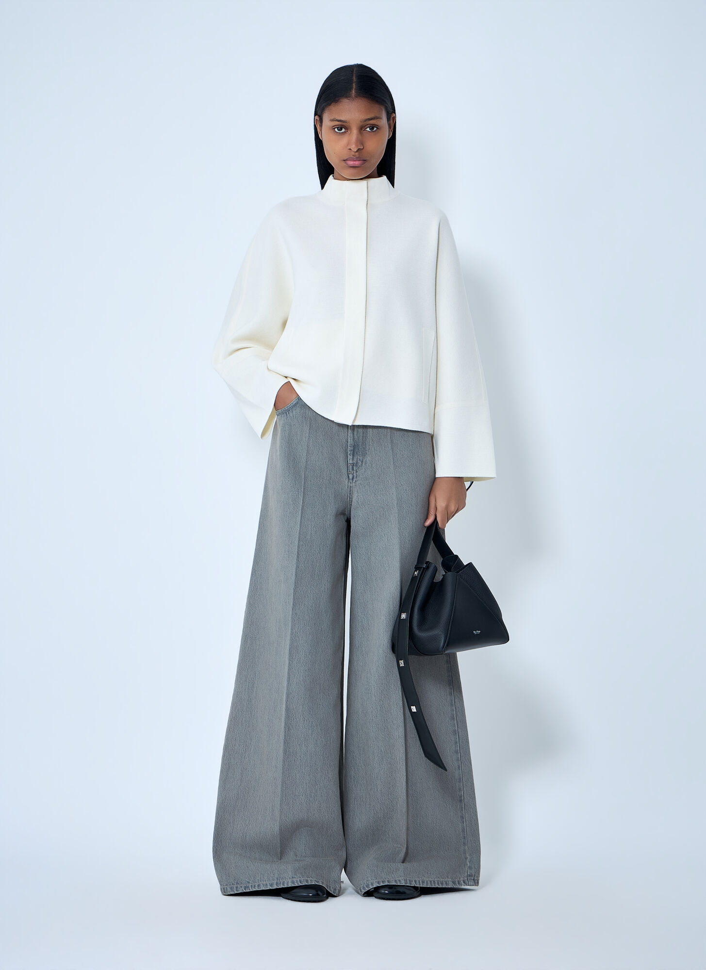  Max Mara Max Mara Wide-leg Denim Jeans - Frau Jeans Grey It - 38 