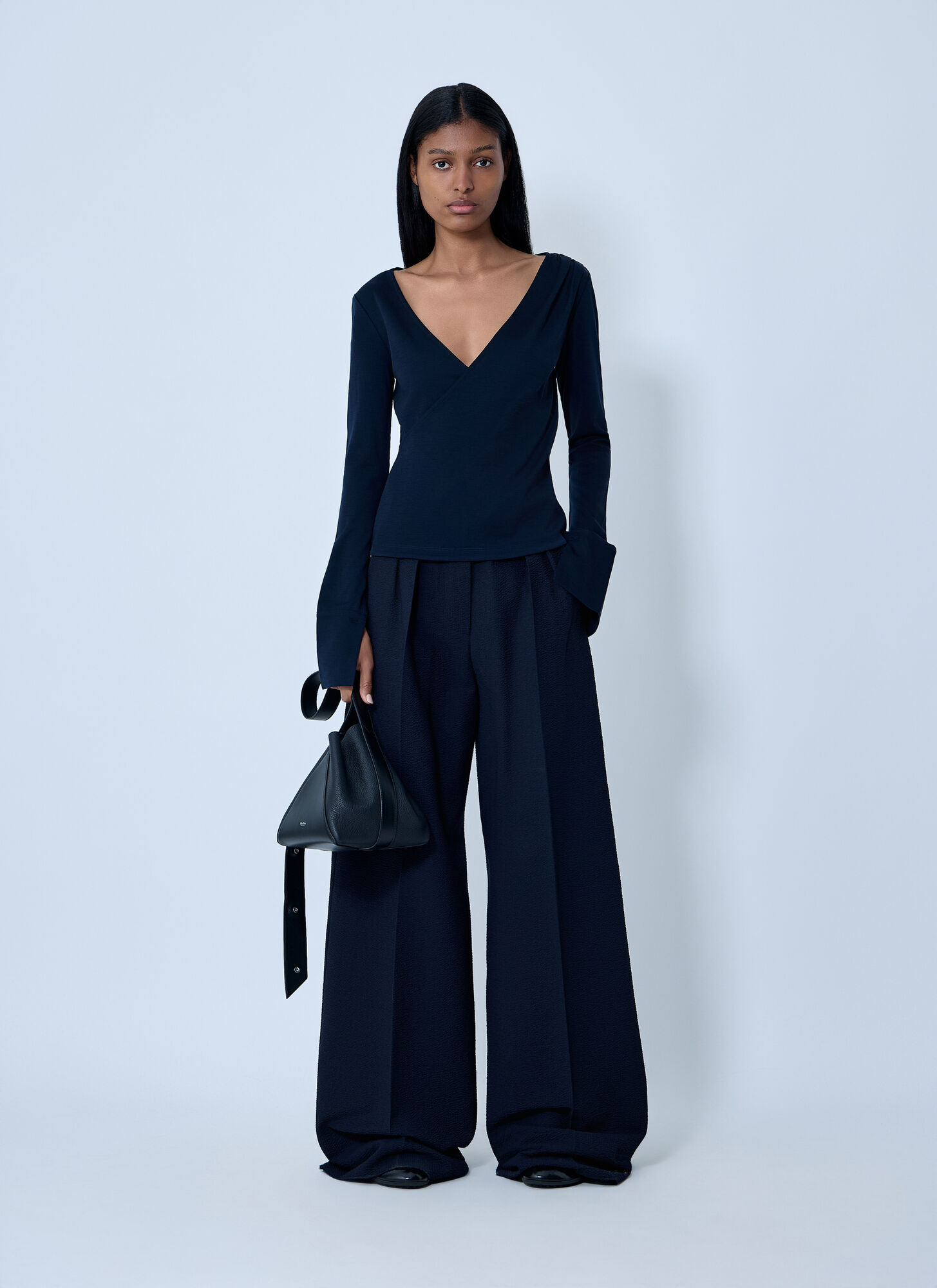 Max Mara Max Mara Jersey Top - Frau Tops Navy Xs 