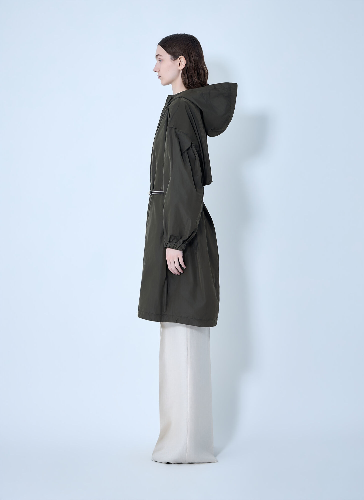  Max Mara Max Mara Belted Hooded Coat - Frau Mäntel Green It - 44 