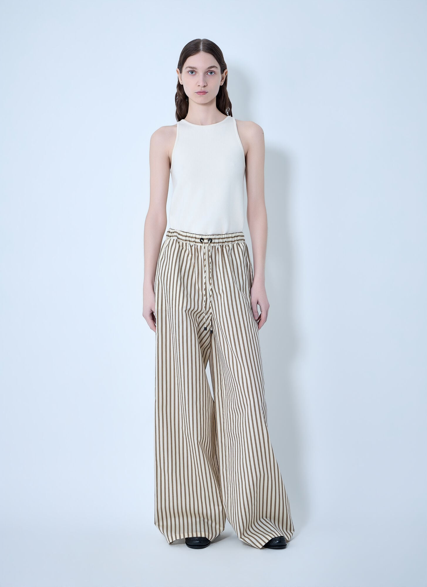  Max Mara Max Mara Wide-leg Drawstring Trousers - Frau Hosen Beige It - 38 