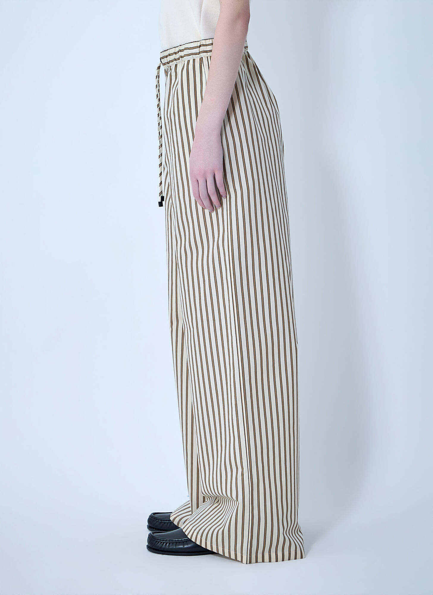  Max Mara Max Mara Wide-leg Drawstring Trousers - Frau Hosen Beige It - 38 