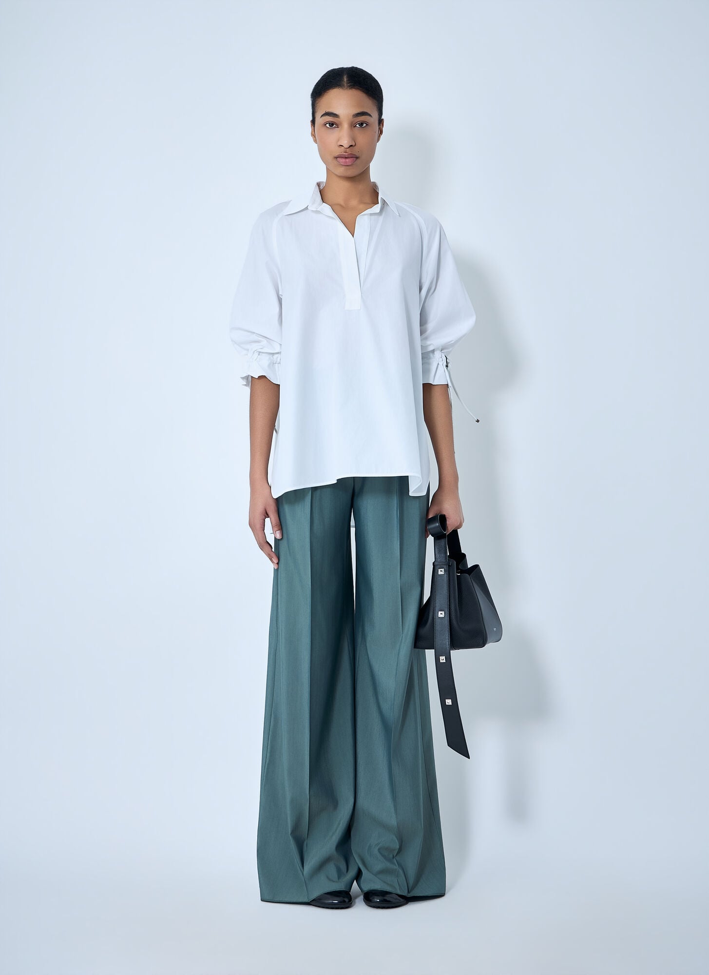  Max Mara Max Mara Relaxed Poplin Tunic - Frau Hemden White It - 36 