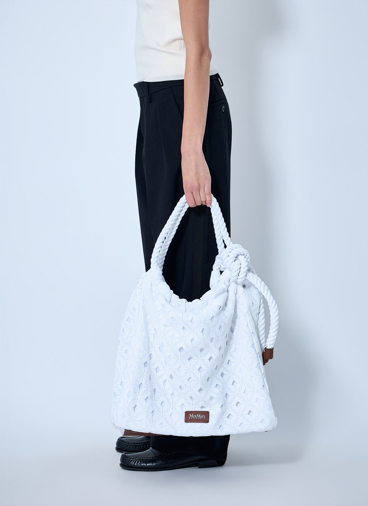  Max Mara Max Mara Arte Tote Bag - Frau Schultertaschen White One Size 