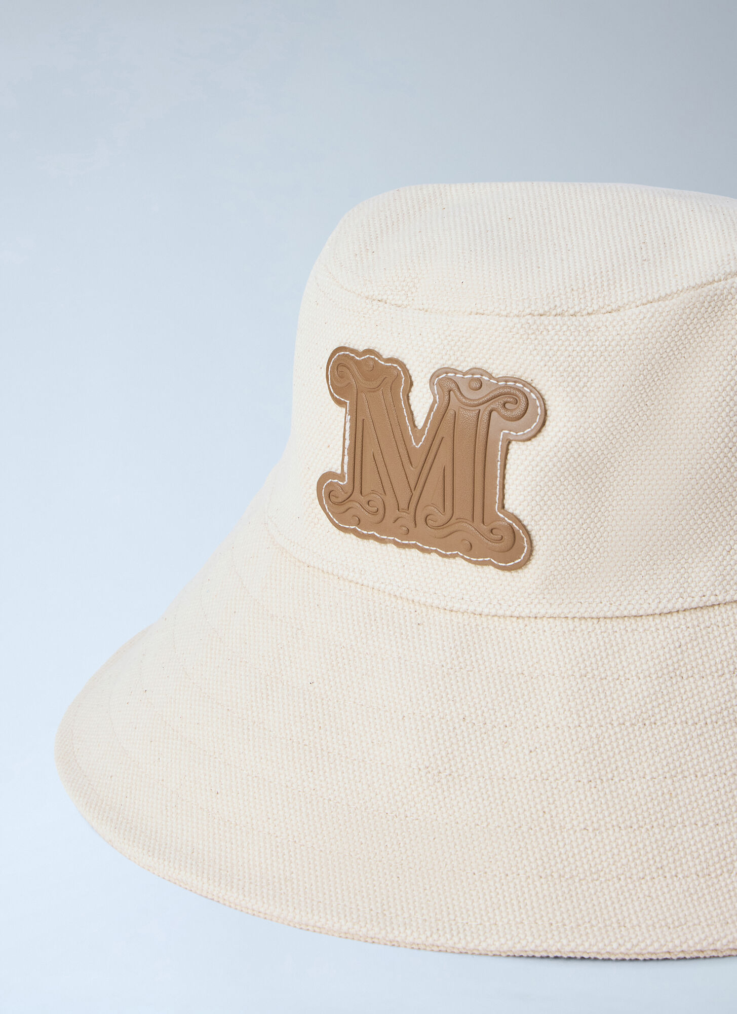  Max Mara Max Mara Monogrammed Bucket Hat - Frau Hats Beige 58 