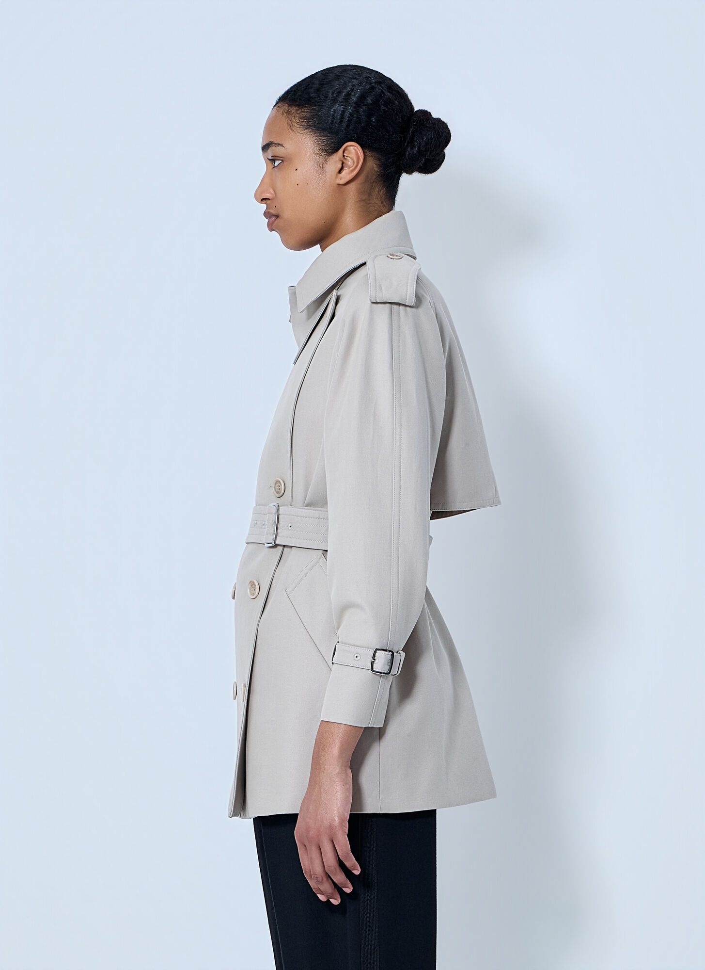  Max Mara Max Mara Double-breasted Trench Coat - Frau Mäntel Beige It - 38 