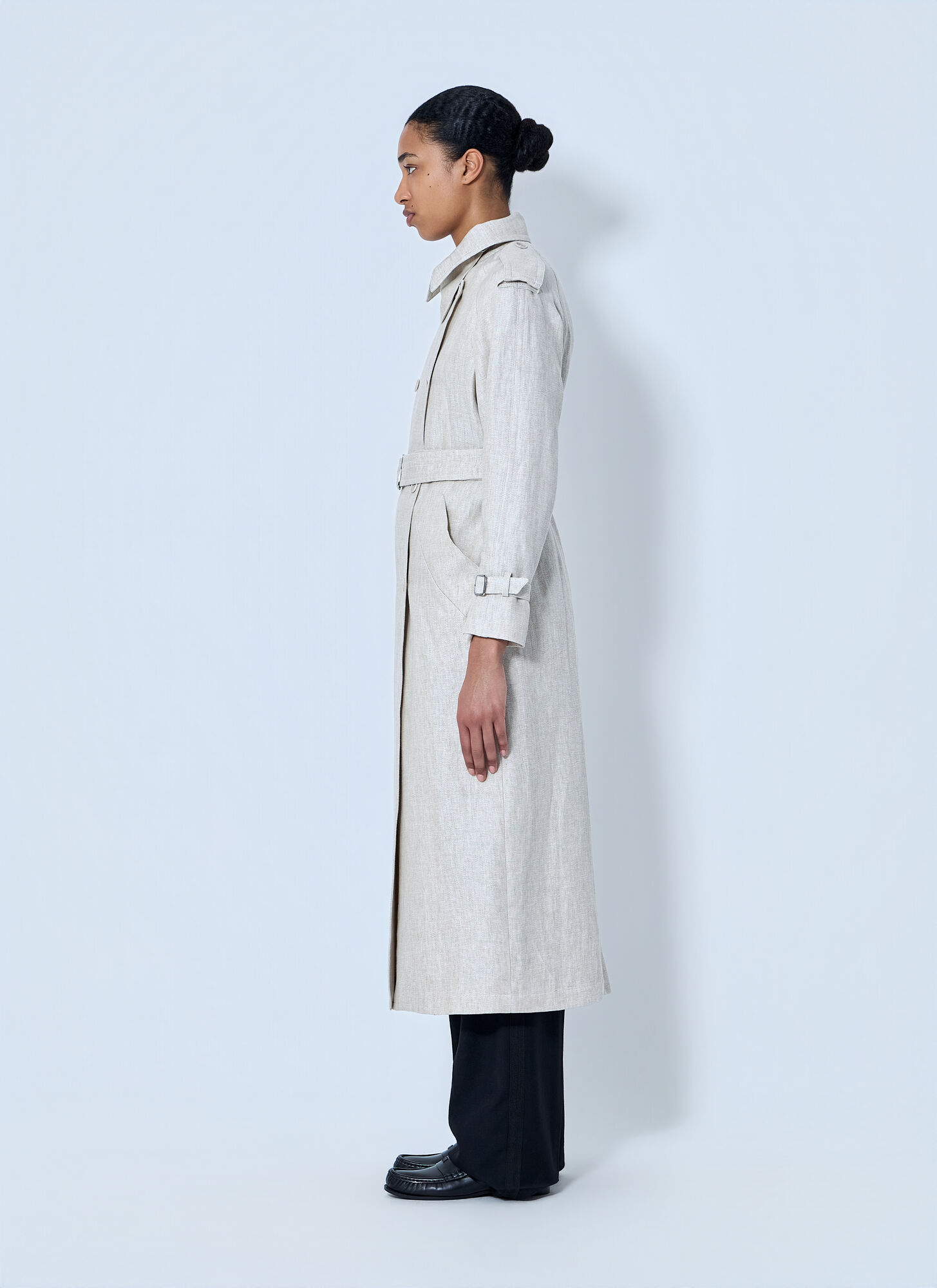  Max Mara Max Mara Double-breasted Trench Coat - Frau Mäntel Beige It - 38 