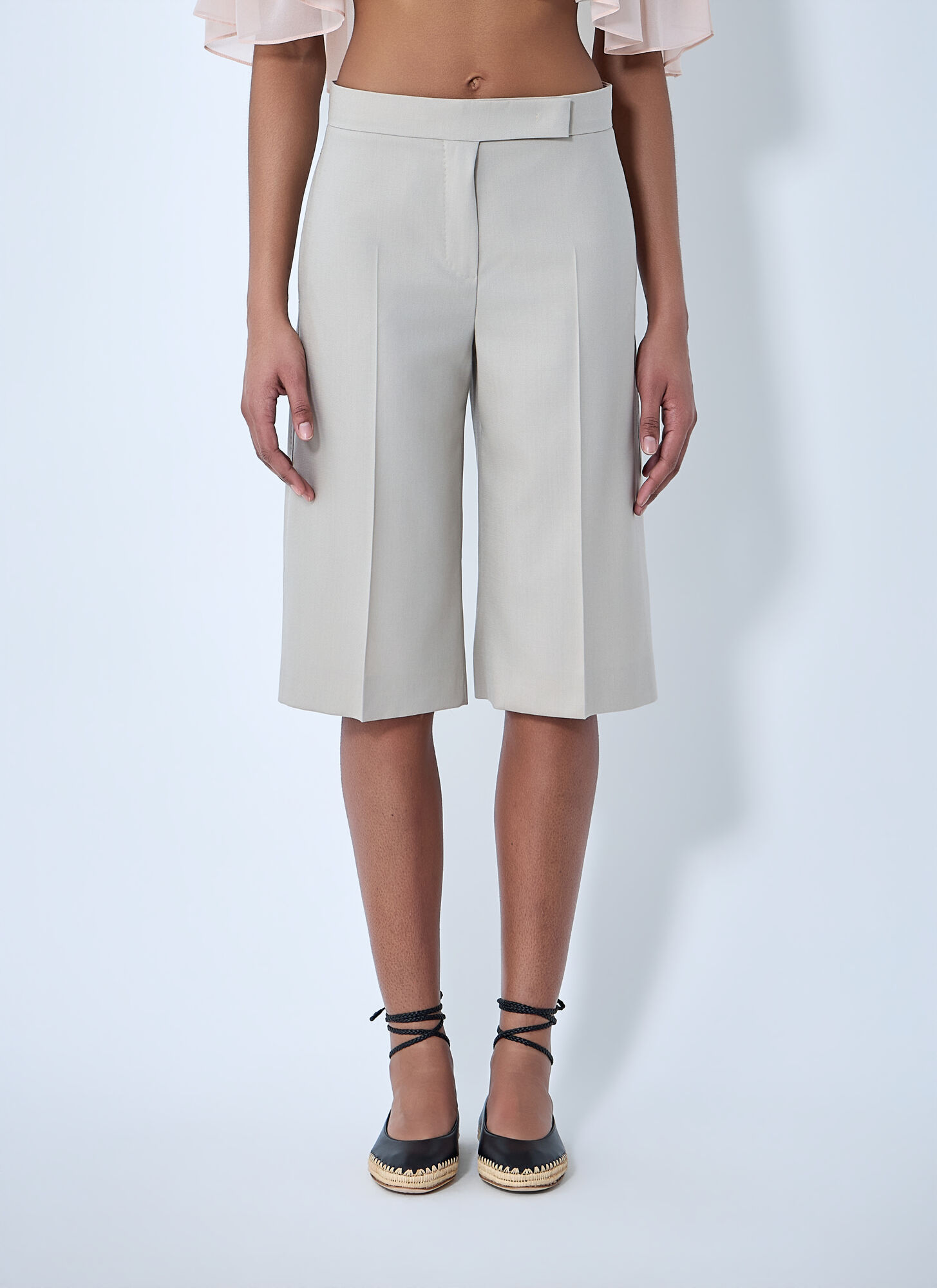 Max Mara Beige Tailored Bermuda Shorts - Woman Shorts It - 44