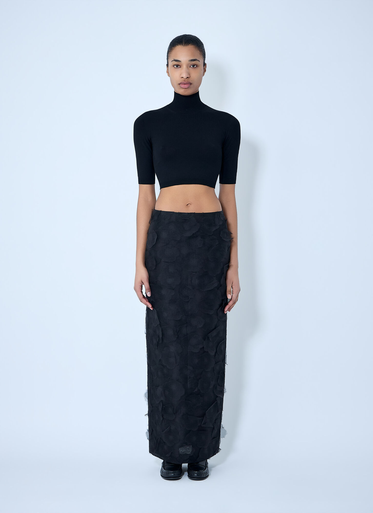  Max Mara Max Mara Textured Long Skirt - Frau Röcke Black It - 38 