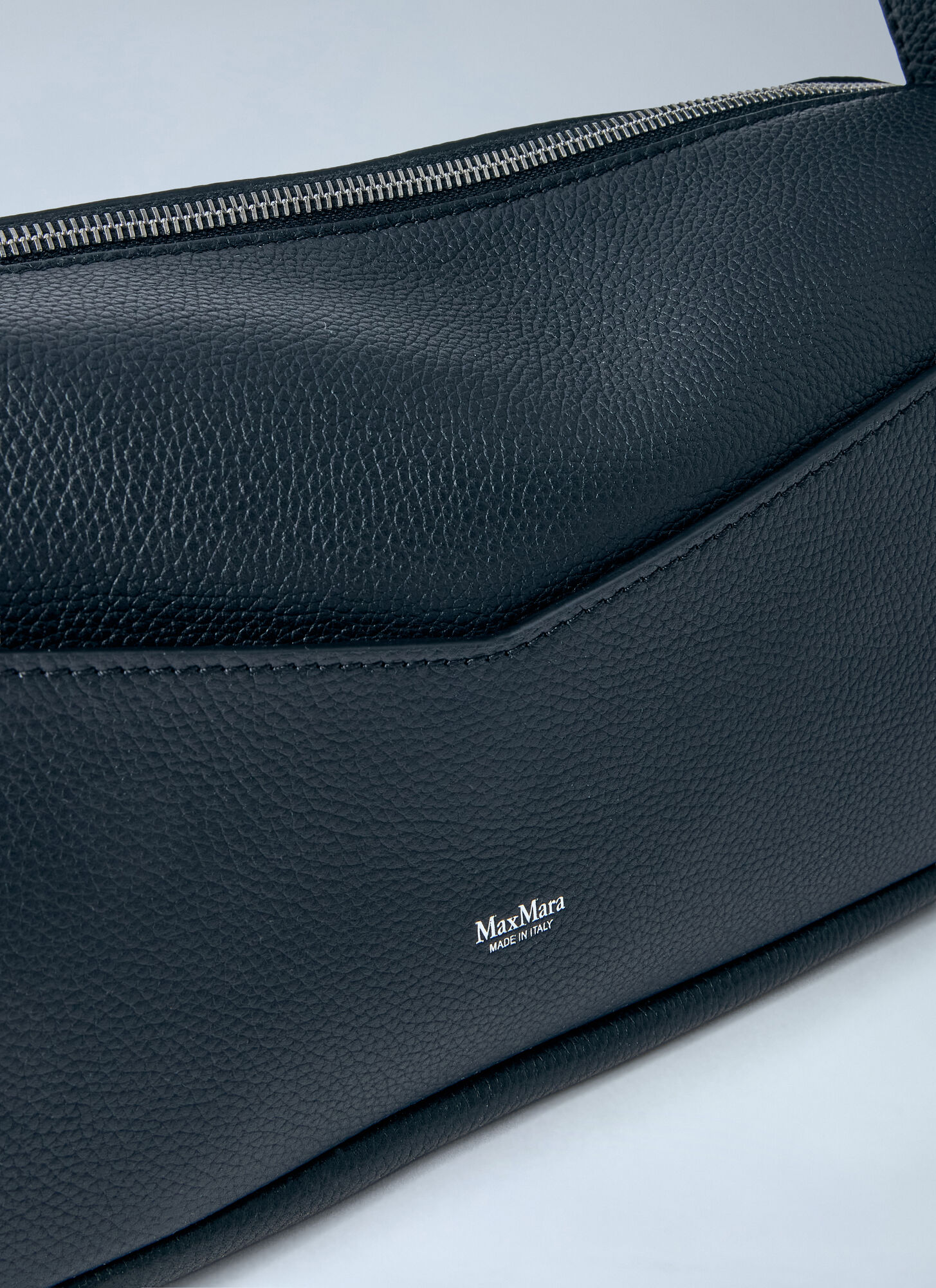  Max Mara Max Mara Rectangular Leather Shoulder Bag - Frau Schultertaschen Black One Size 
