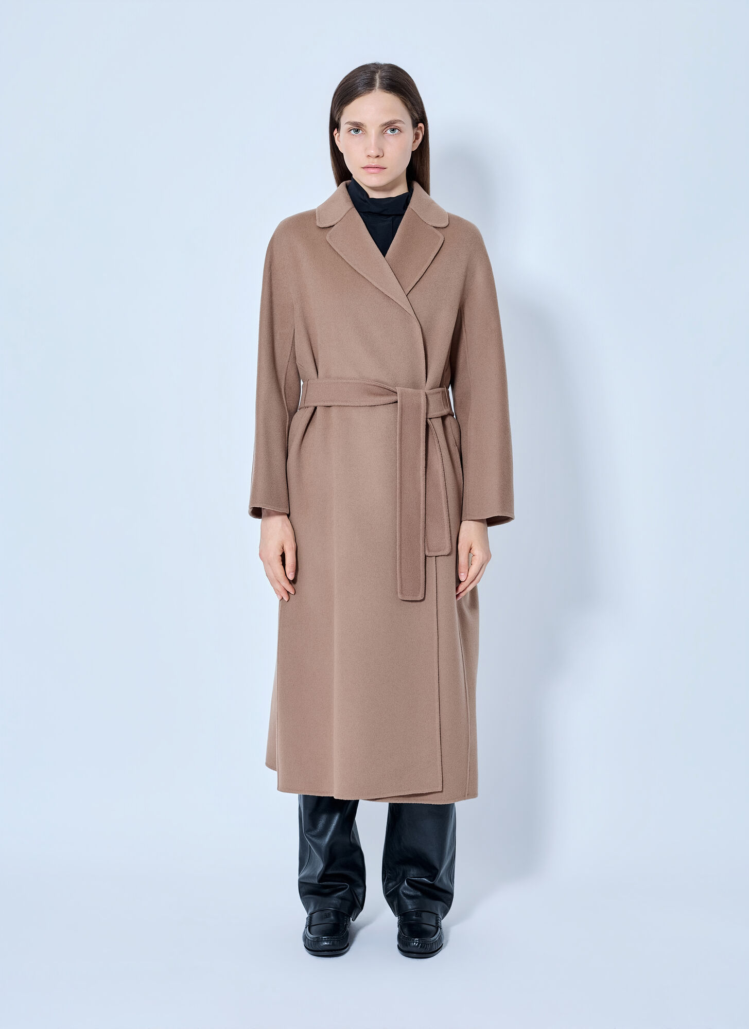 Max Mara Studio Esturia Coat - Female - Belted Coats - Brown - 3XS - Coats - Image 3