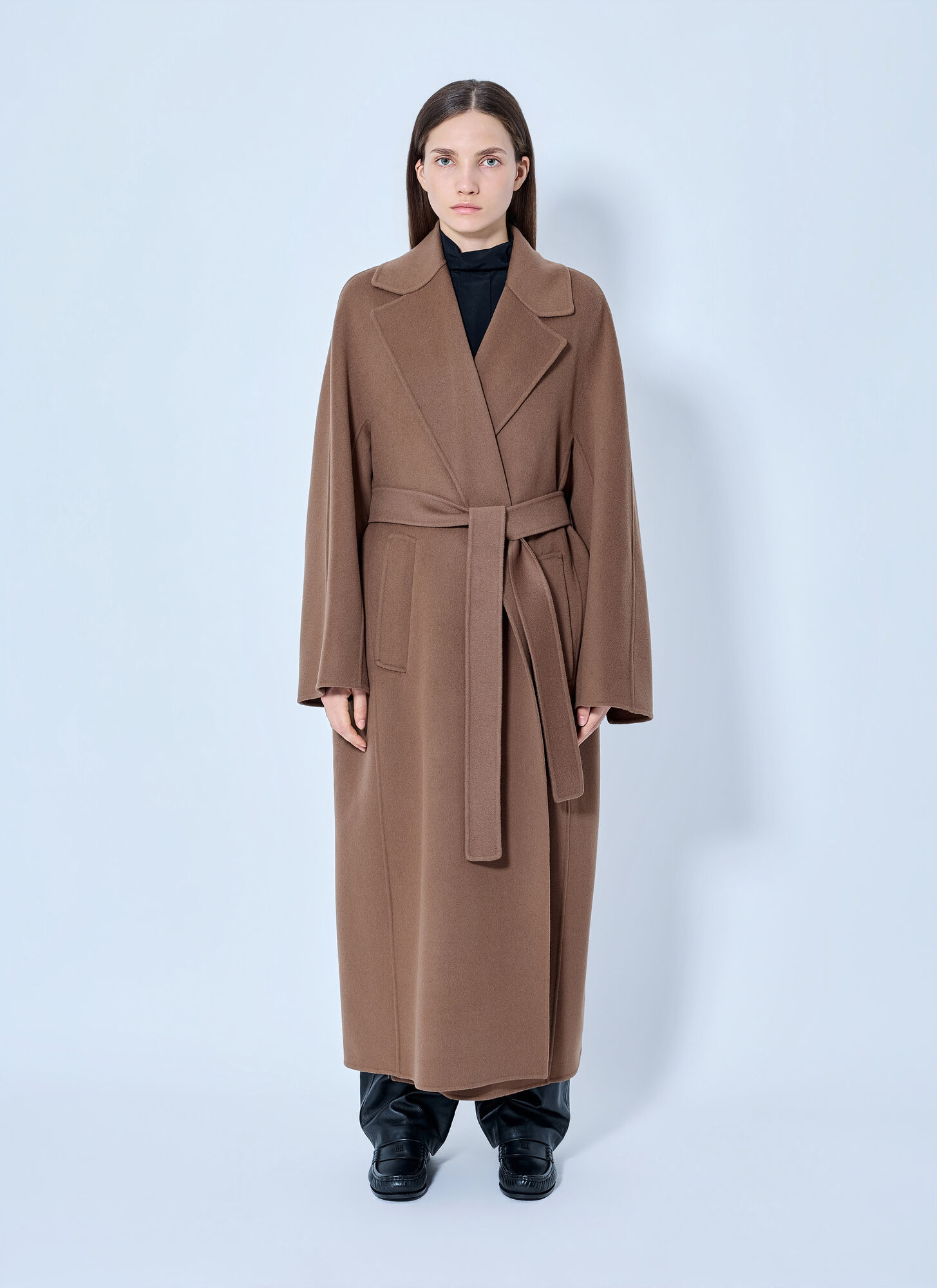 MAX MARA S | Dark camel SMMPENELOPE long wrap coat | Women | 36 - Image 5