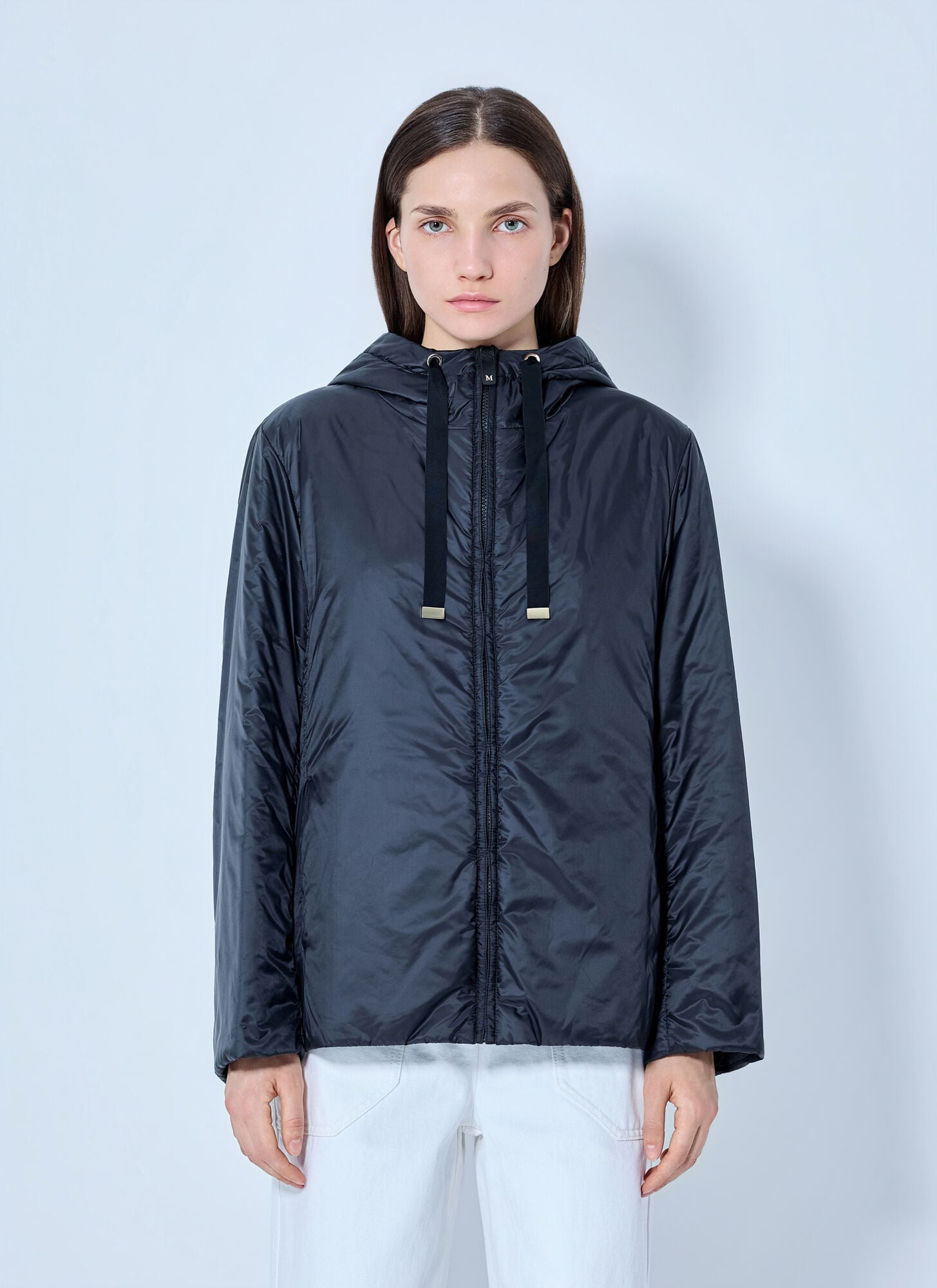 Max Mara Hooded Puffer Jacket - Woman Jackets Black It - 42