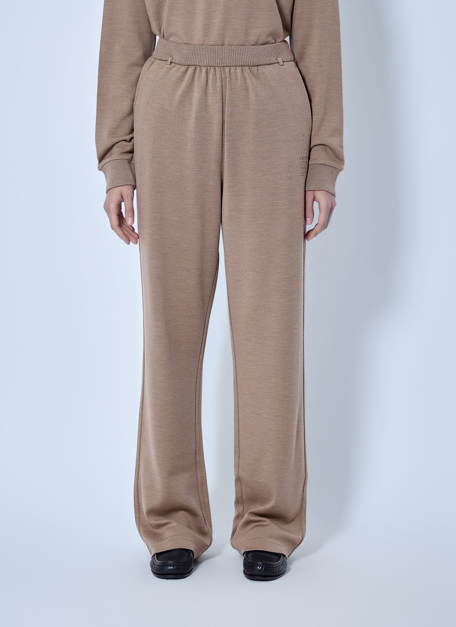 Max Mara Women's Camel Elasticated Waistband Trousers - Woman Pants L