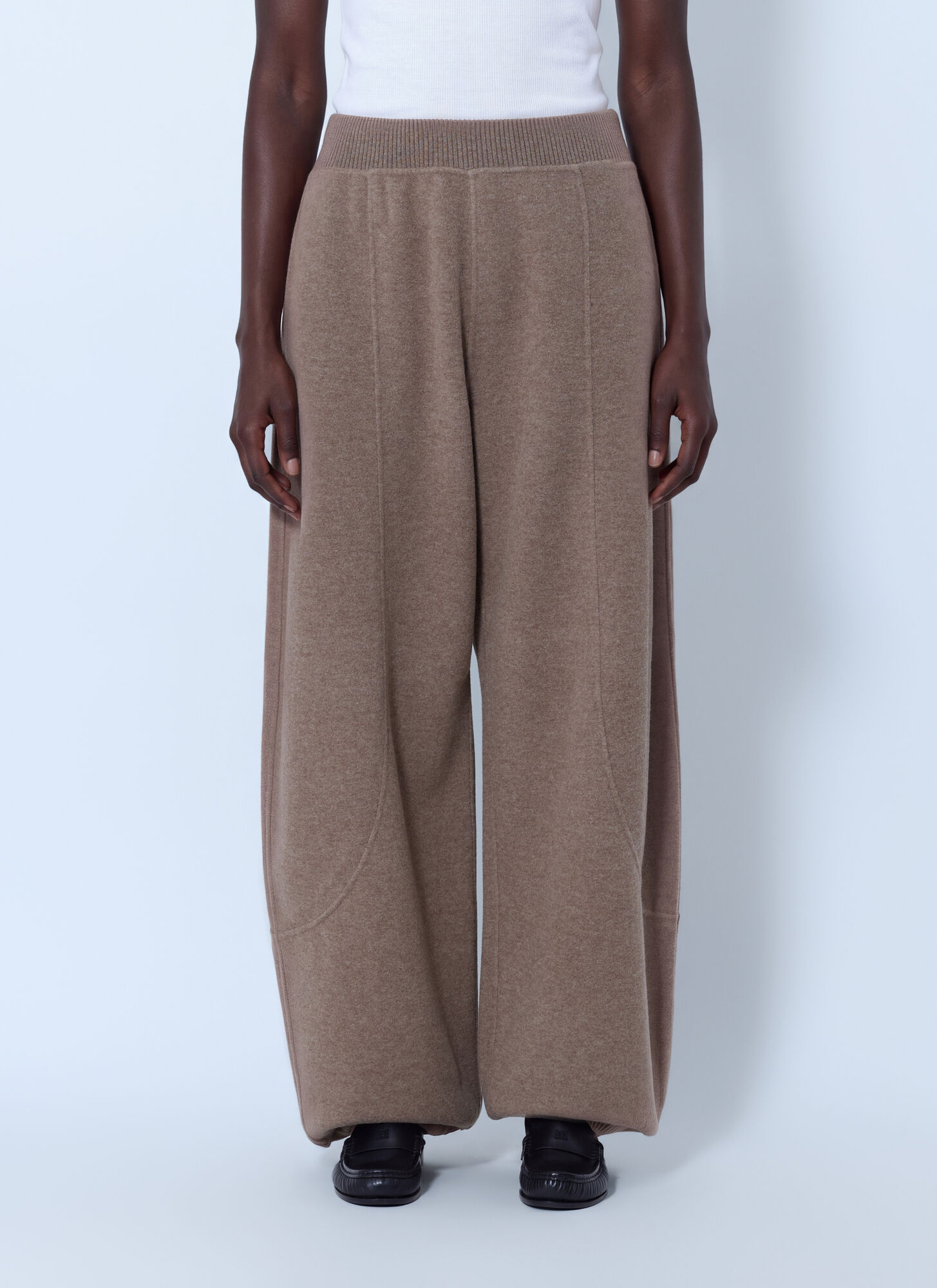 Max Mara Women's Beige Wool And Cashmere-Blend Barrel-Leg Pants UK Size 8 - Mytheresa - Image 3