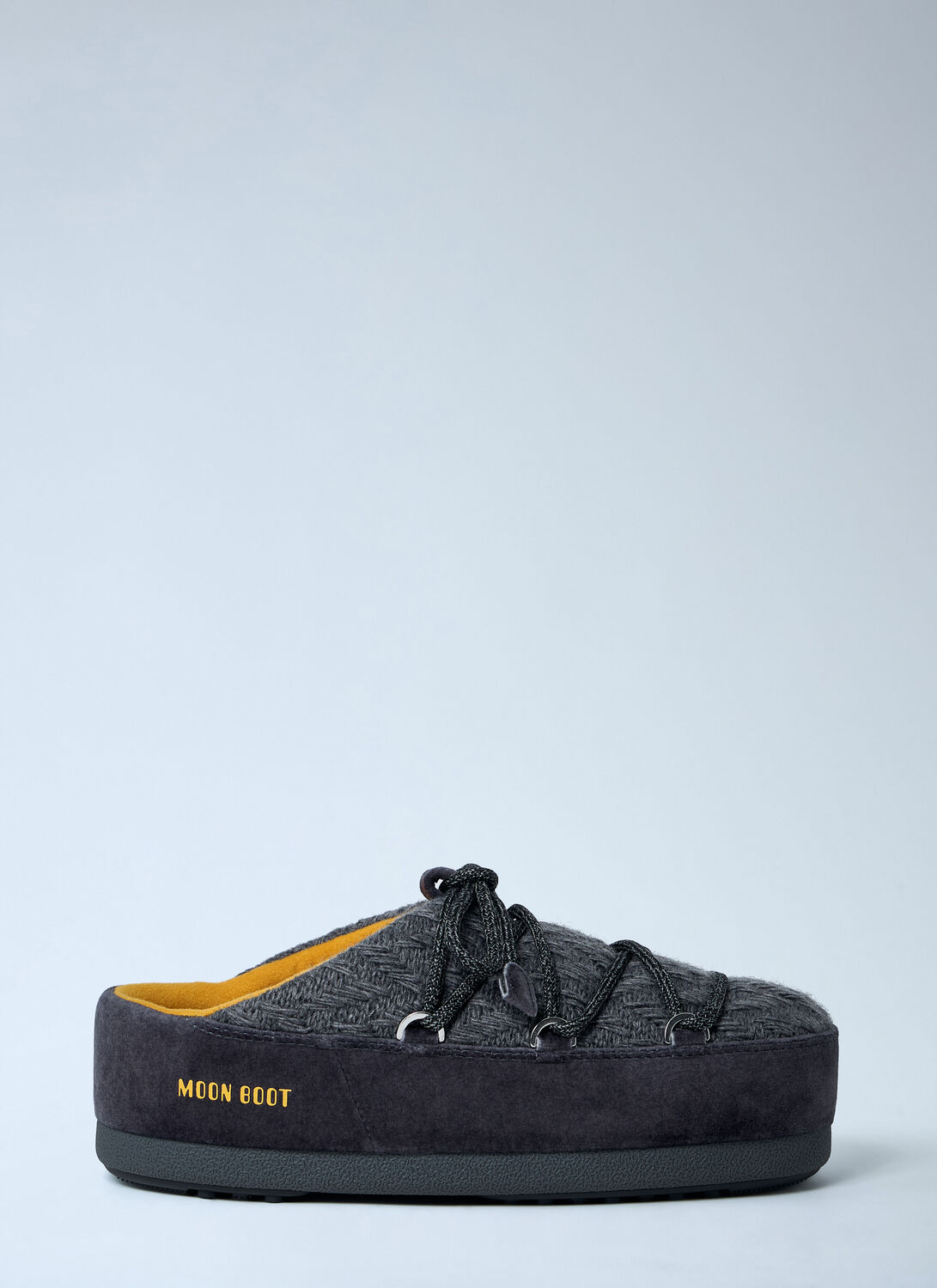 Moon Boot X Guest In Residence Evx Knit Mules In Gray