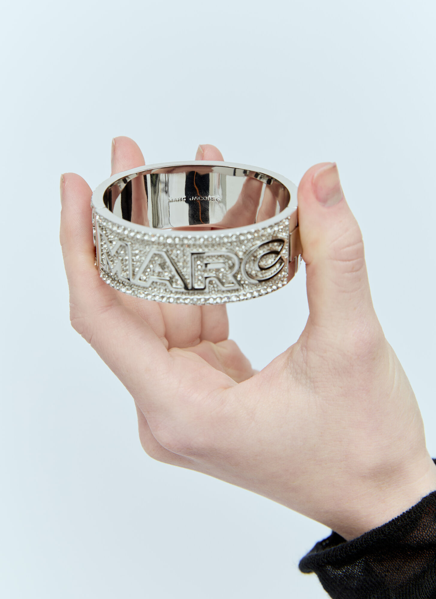  Marc Jacobs Marc Jacobs Monogram Crystal Cuff - Frau Schmuck Silver One Size 