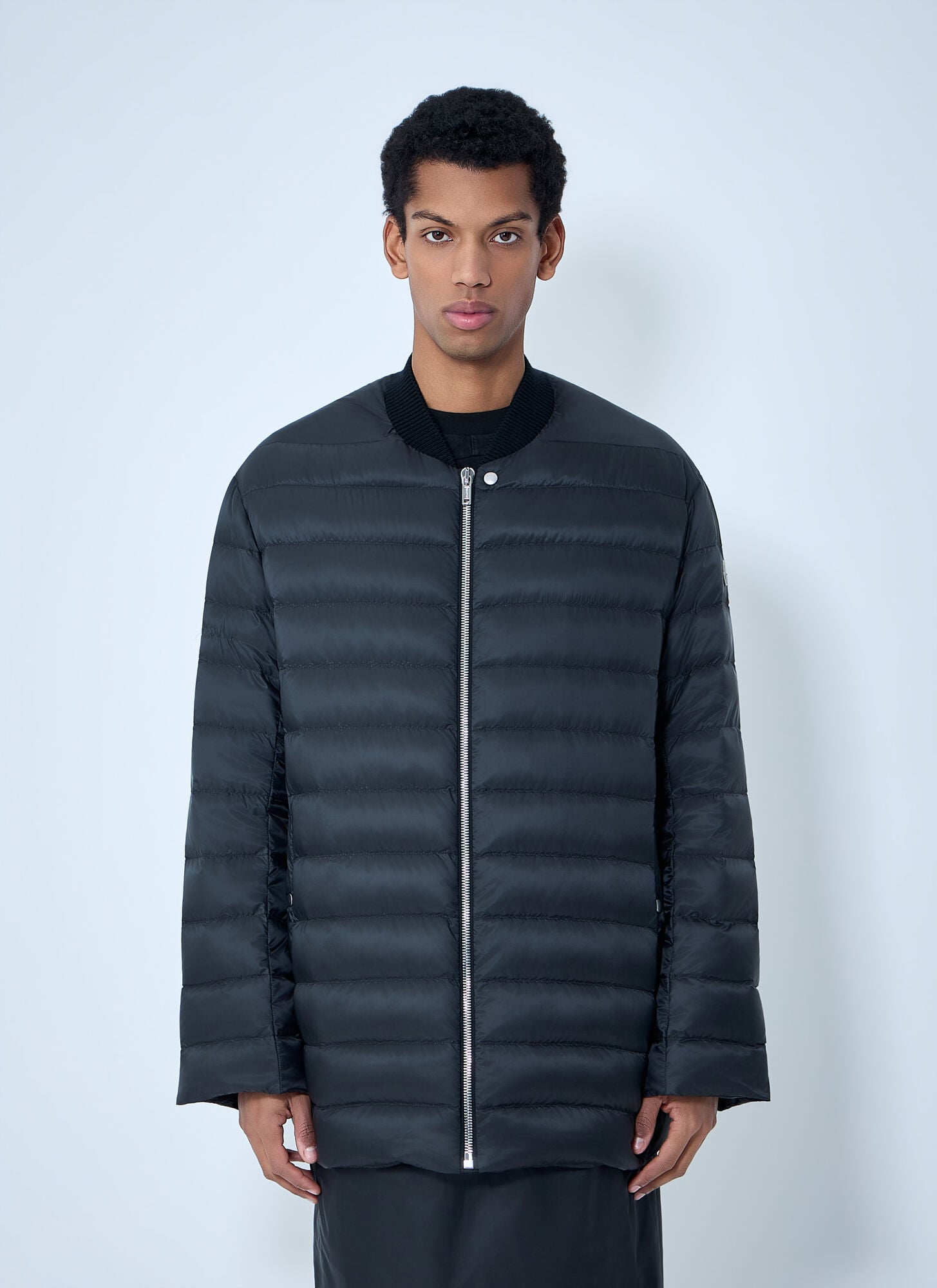 Moncler + Rick Owens Unisex Black Flight Parka Bomber Jacket - Jackets 1