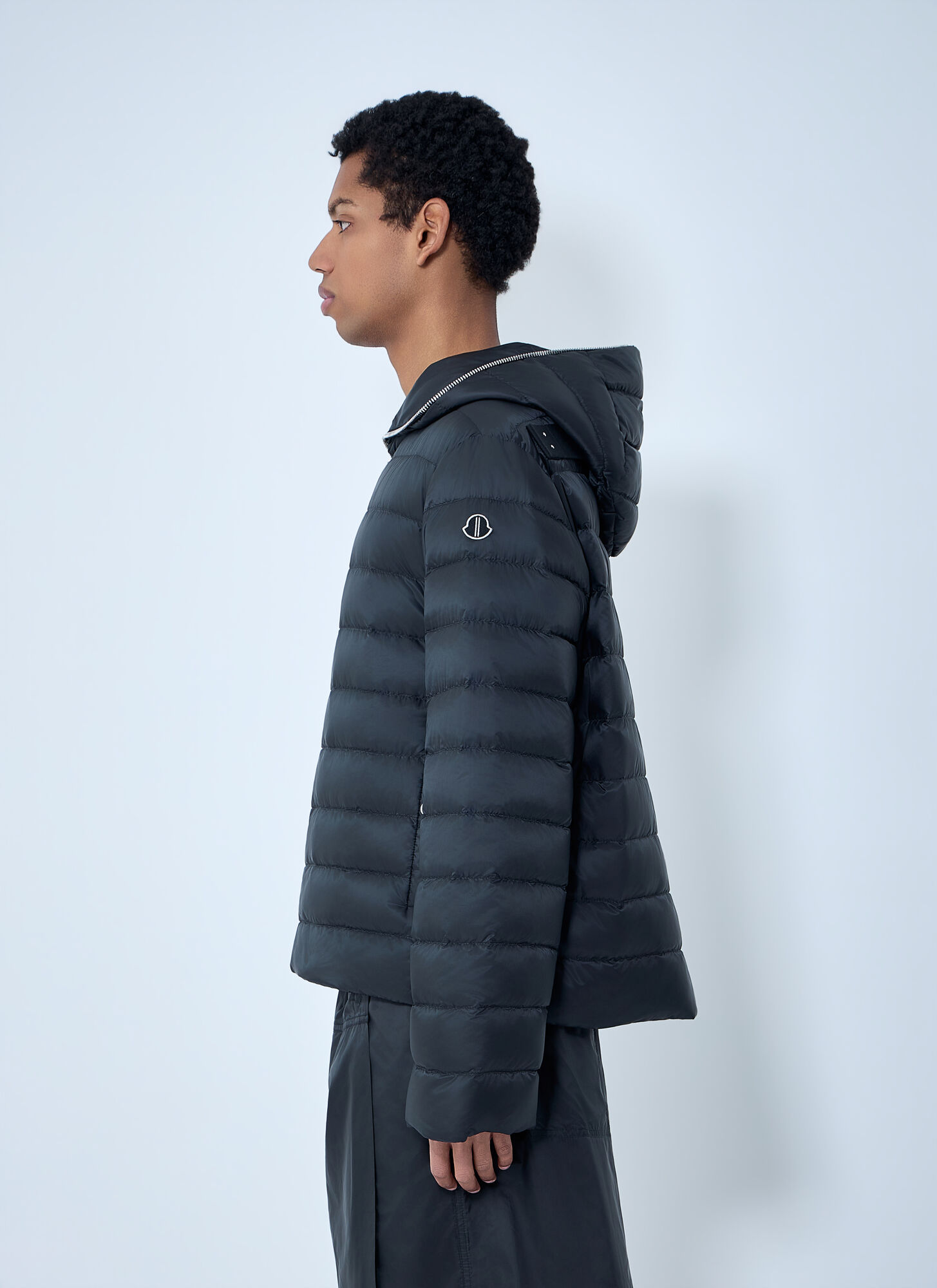  Moncler + Rick Owens Moncler + Rick Owens Hooded Quilted Jacket -  Jacken Black 1 