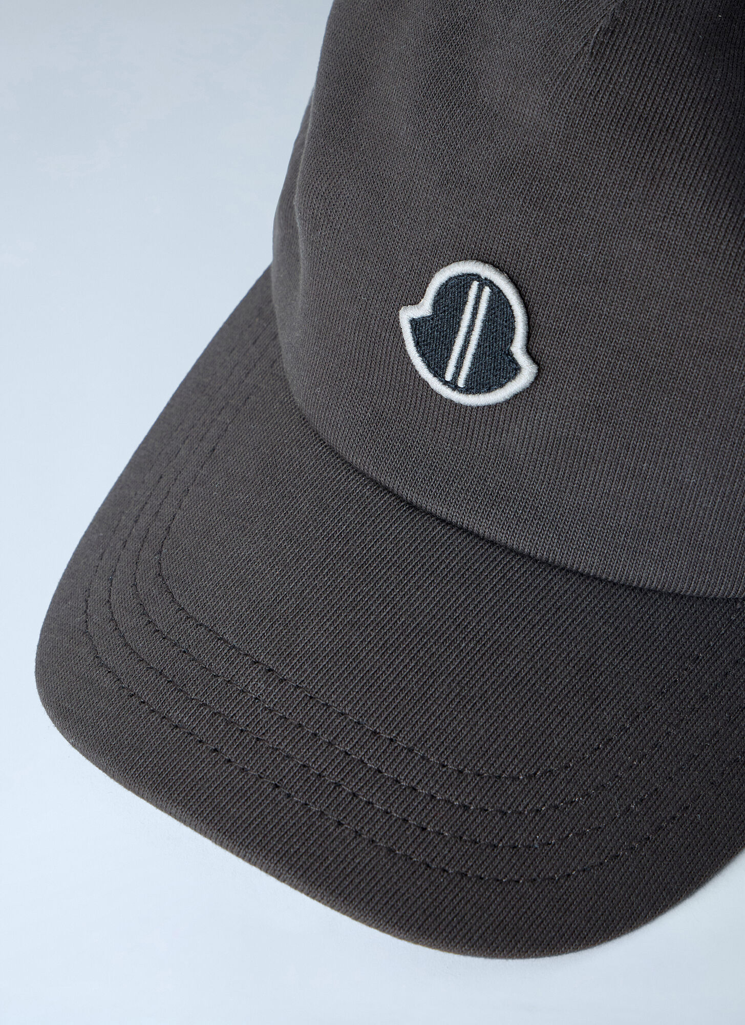  Moncler + Rick Owens Moncler + Rick Owens Embroidered Logo Baseball Cap -  Hats Dark Grey One Size 